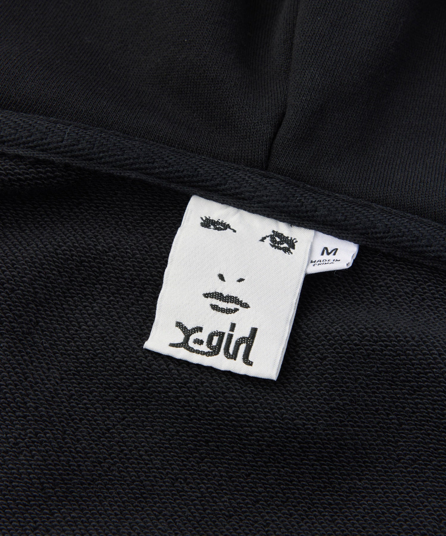 FACE BOX AND MESSAGE ZIP UP SWEAT HOODIE
