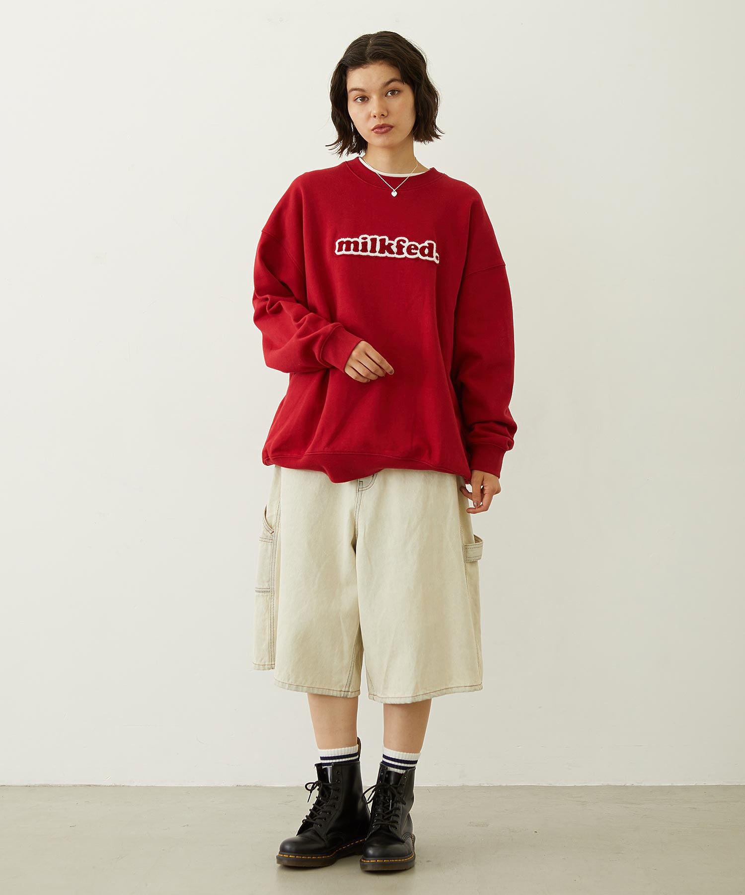 COOPER LOGO WIDE CREW SWEAT TOP