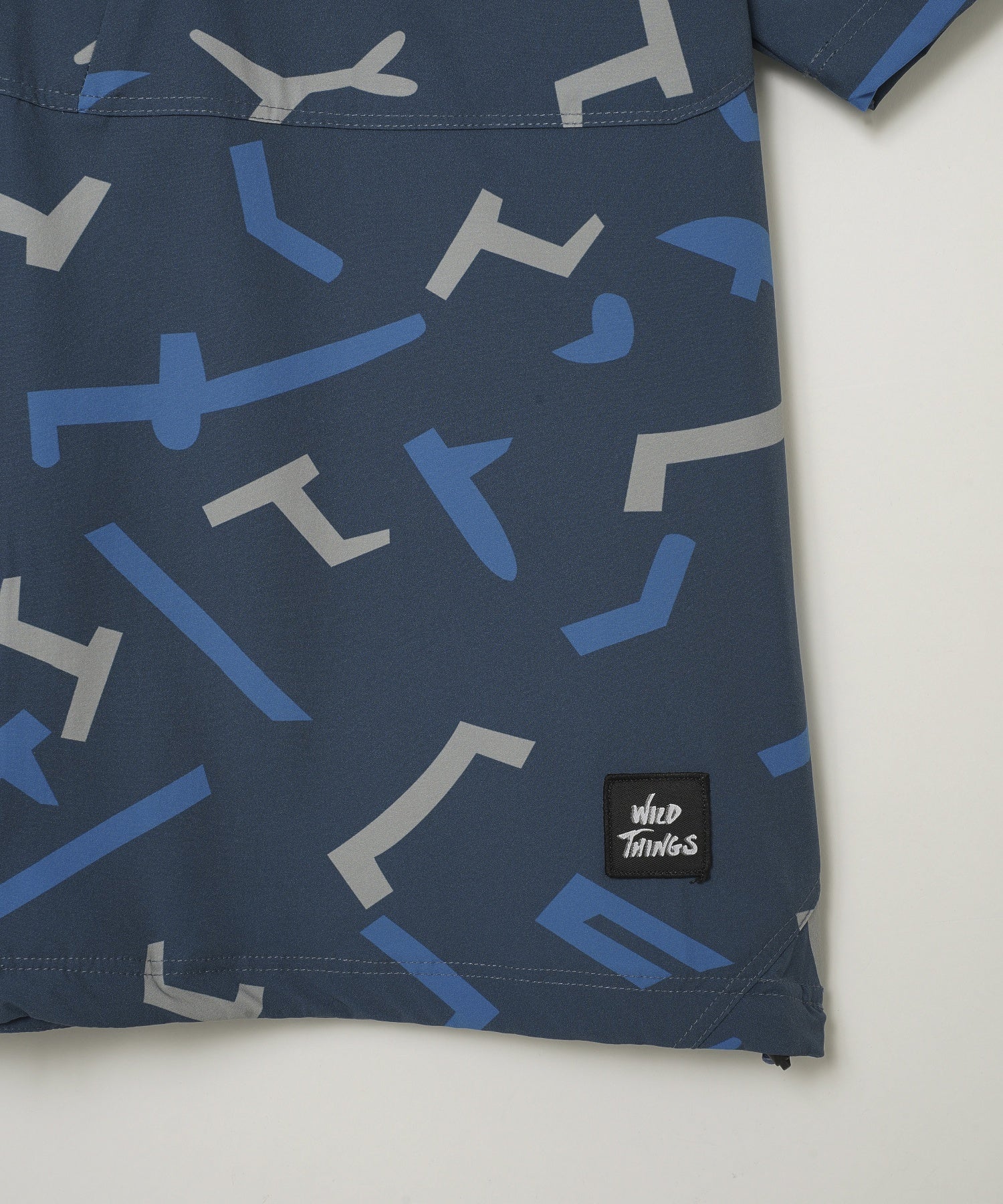 WILDTHINGS/ワイルドシングス/PRINT SLANT S/S SHIRT/WT24035AD