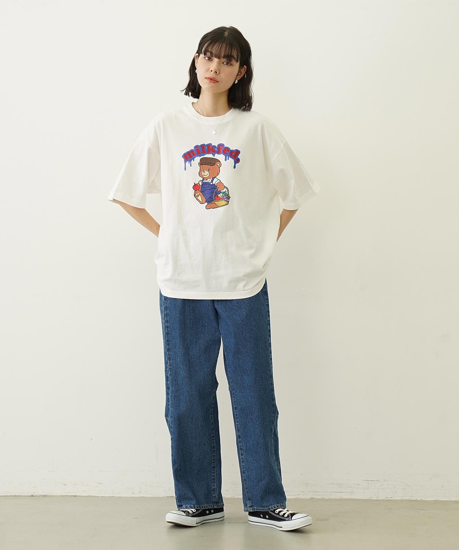 GLITTER BEAR FRUIT WIDE S/S TEE