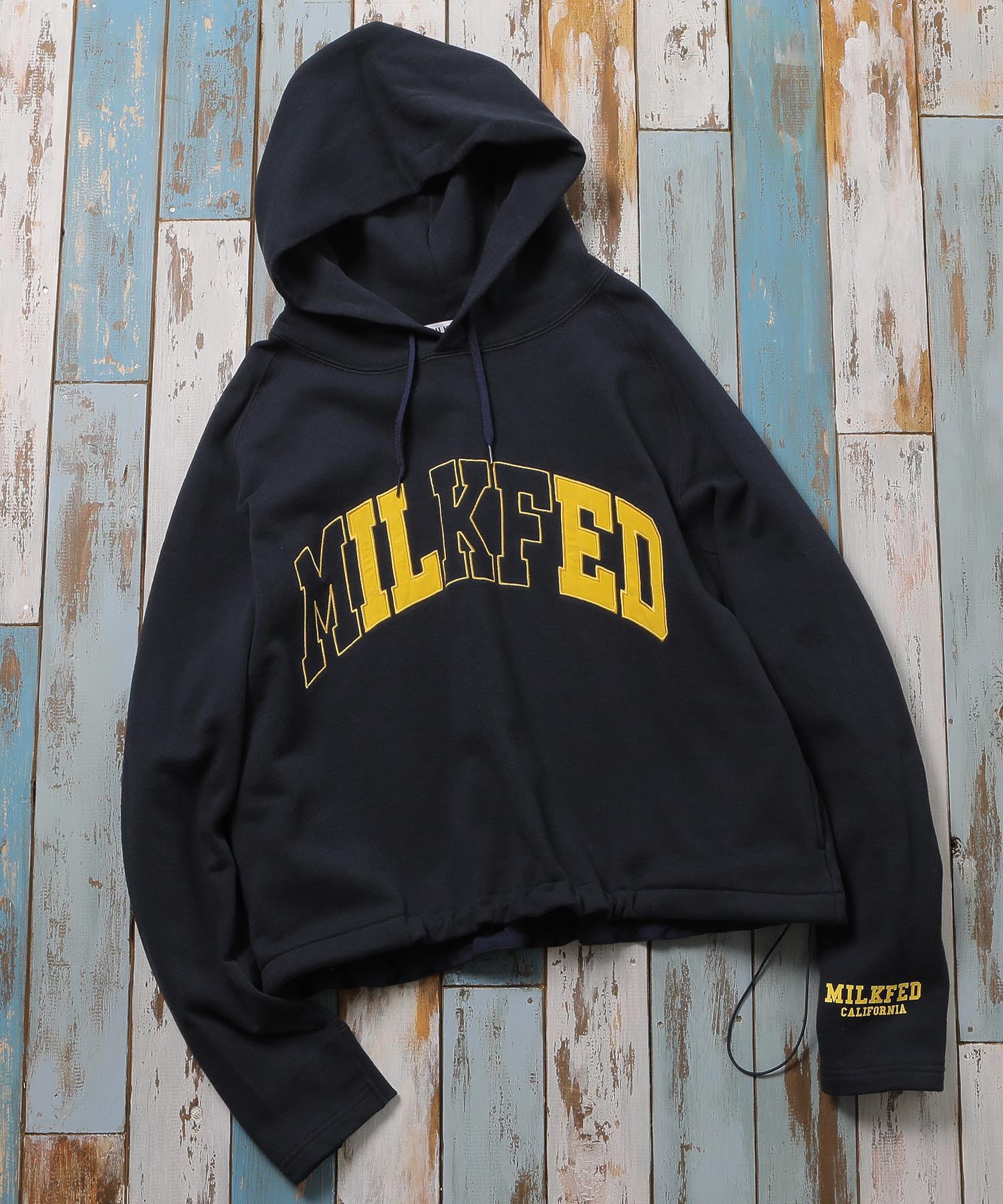 BICOLOR PATCH SWEAT HOODIE MILKFED.