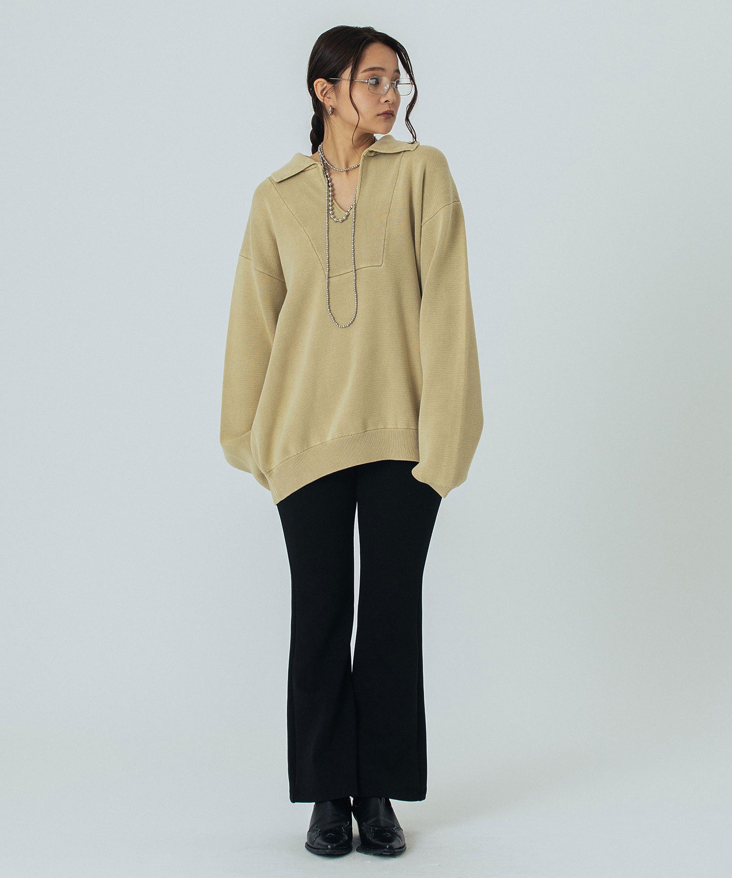 CUT FLARE PANTS
