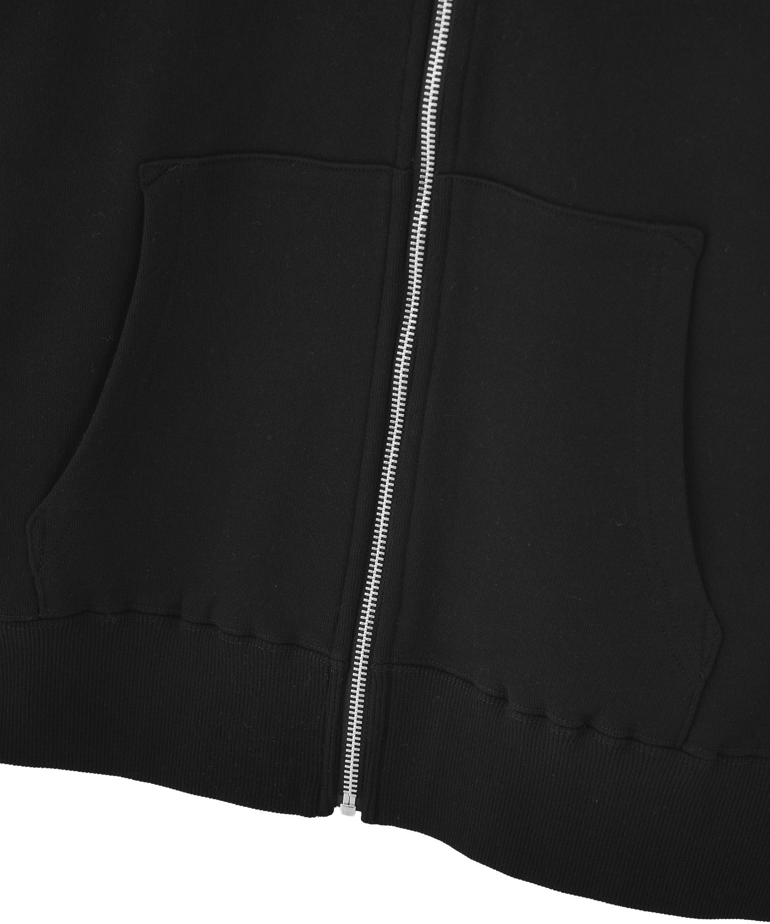 RHINESTONE LOGO AND FACE ZIP UP SWEAT HOODIE