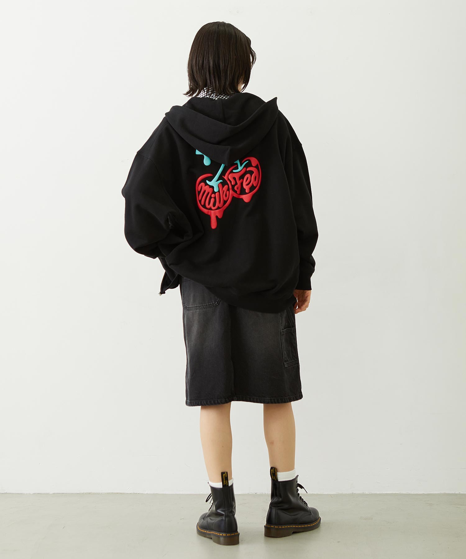 MELTY CHERRY WIDE ZIP UP HOODIE