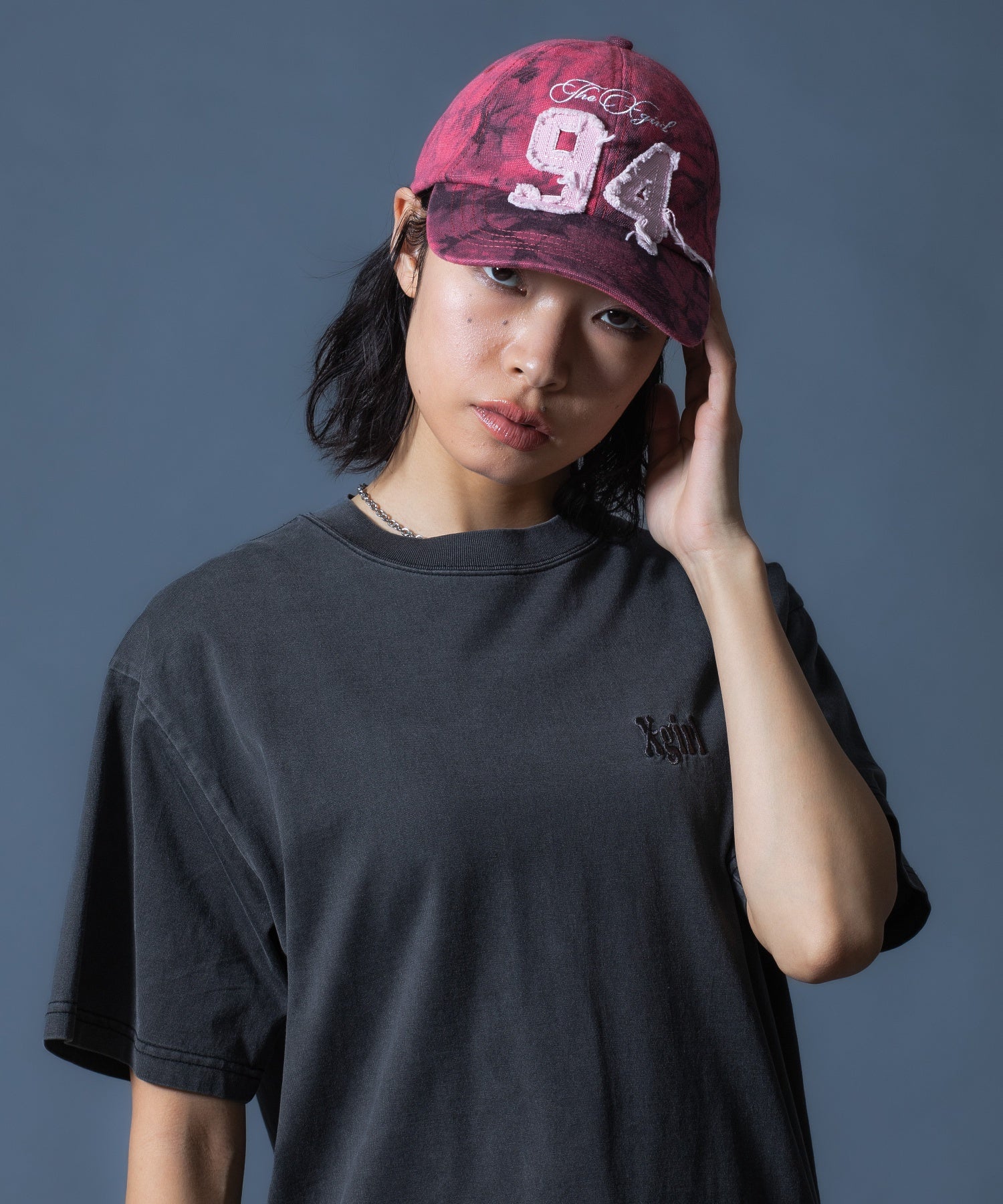 PIGMENT DYED HEART AND LOGO S/S TEE