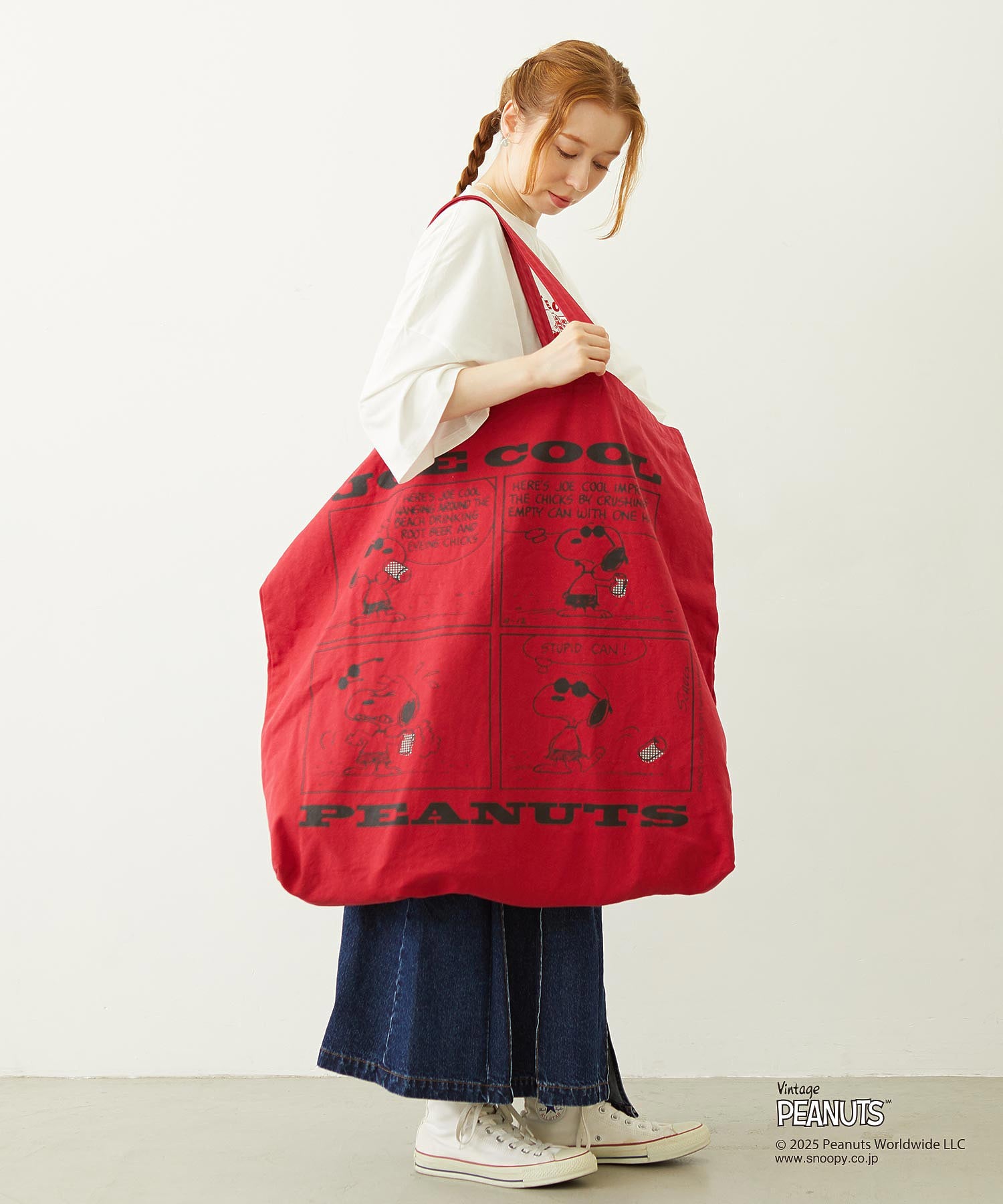 MILKFED. × PEANUTS JOE COOL COMIC BIG TOTE