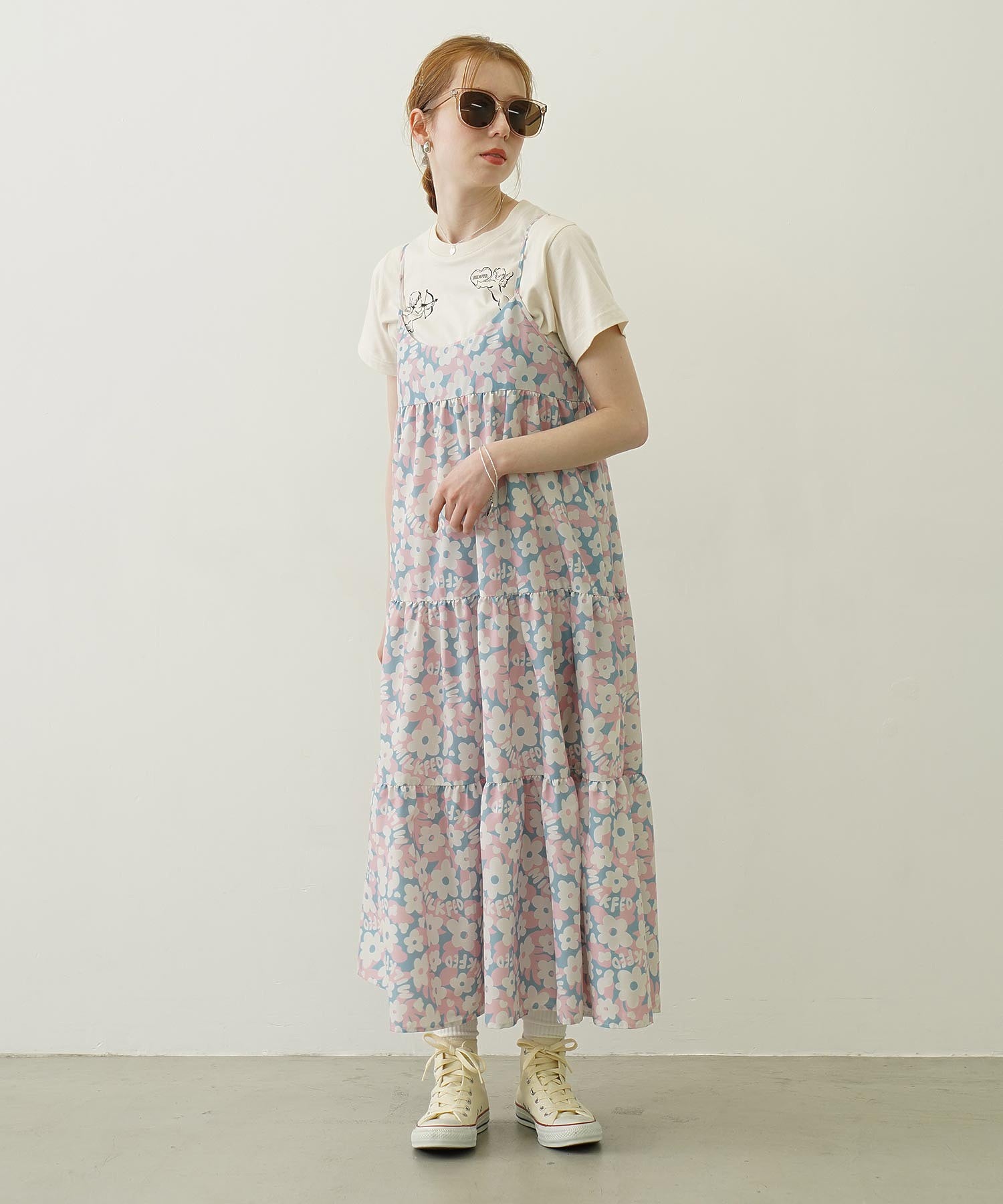 FLORAL ALL OVER PATTERN DRESS