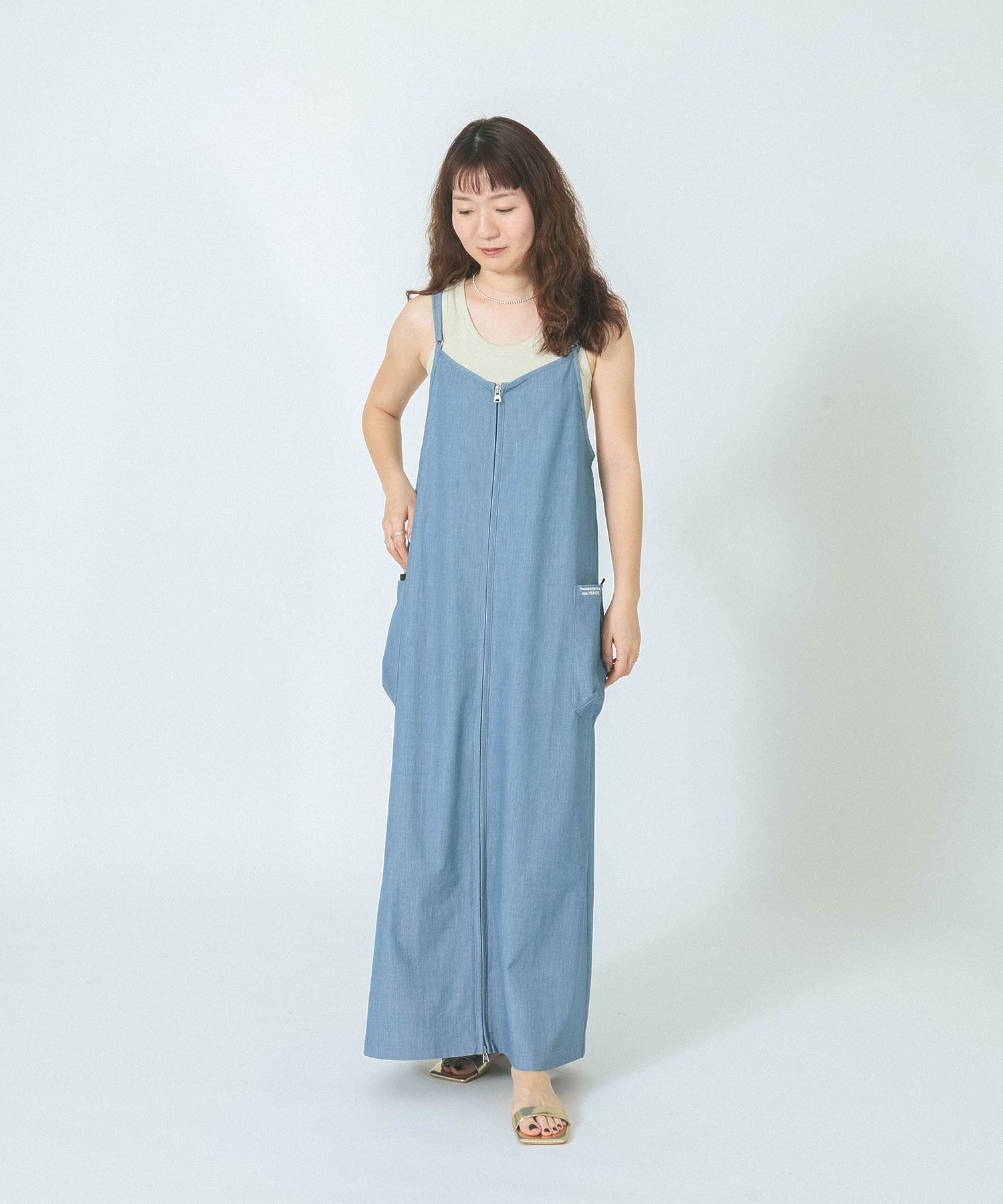 THOUSAND MILExGENE HEAVENS/BACK CROSS NALLOW STRAP DRESS
