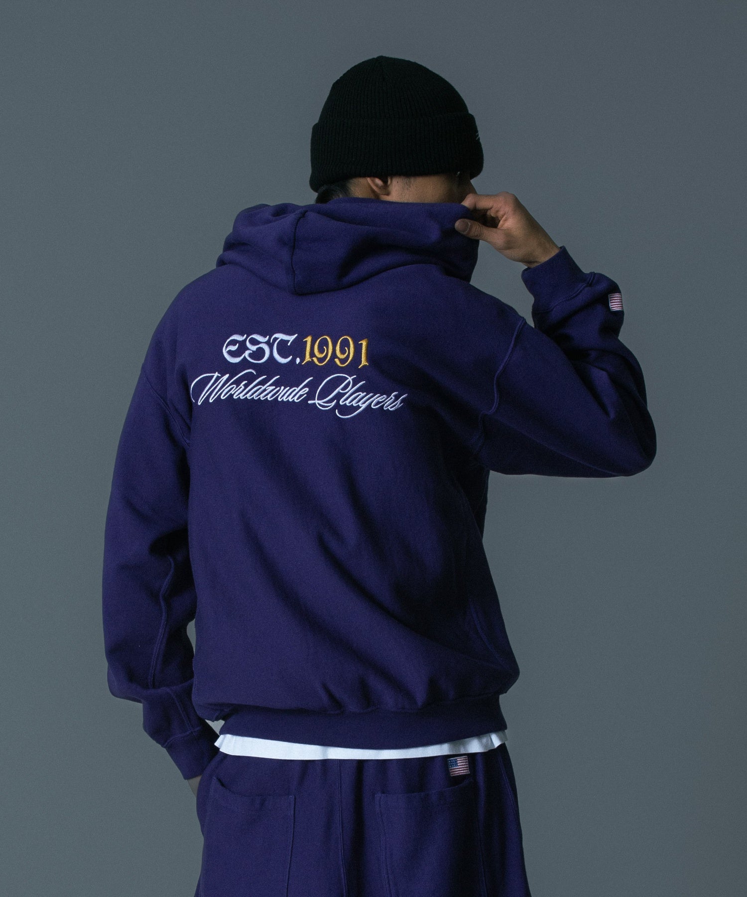 XLARGE×Champion ZIP UP HOODED SWEATSHIRT