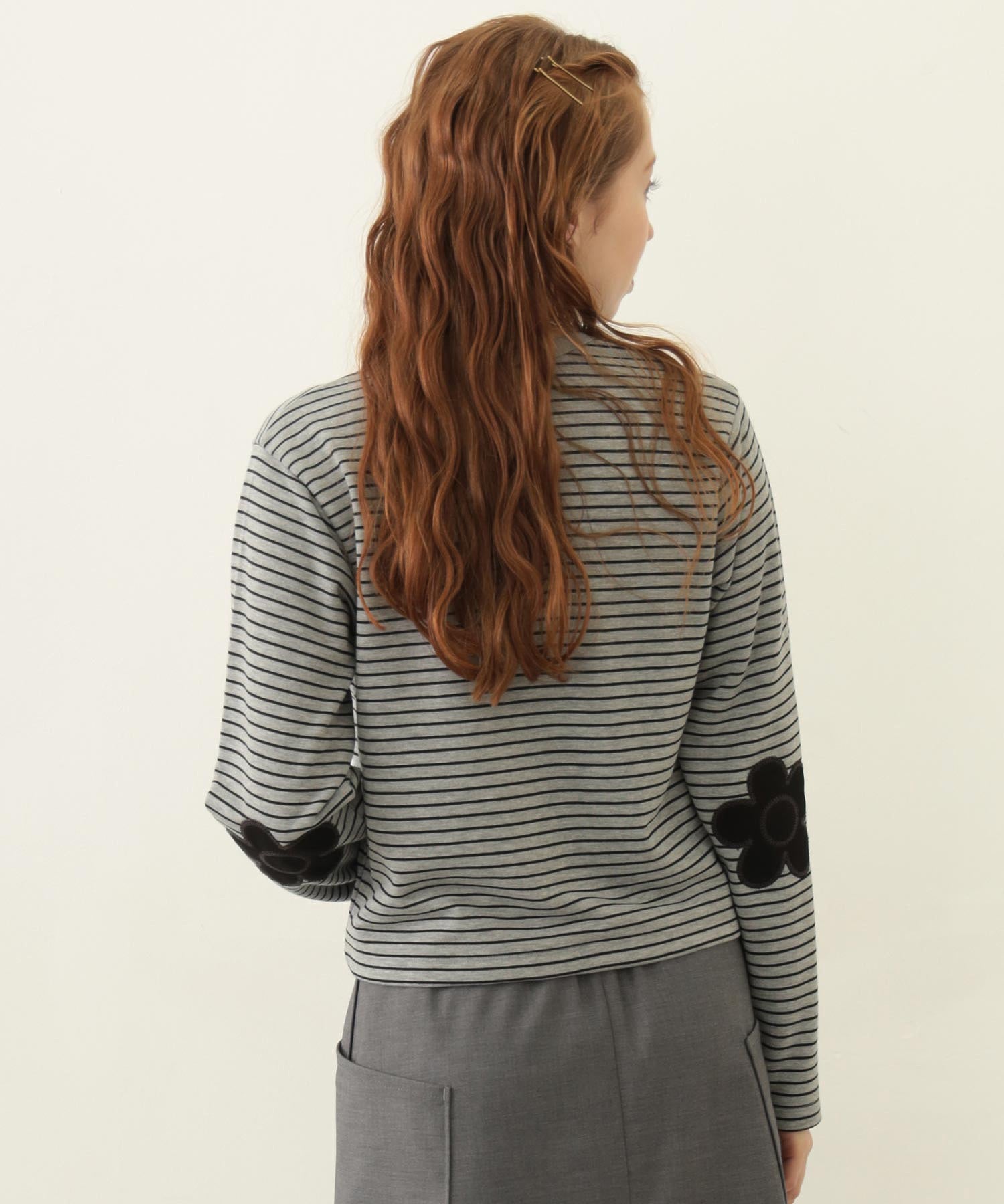 FLOWER ELBOW CARDIGAN