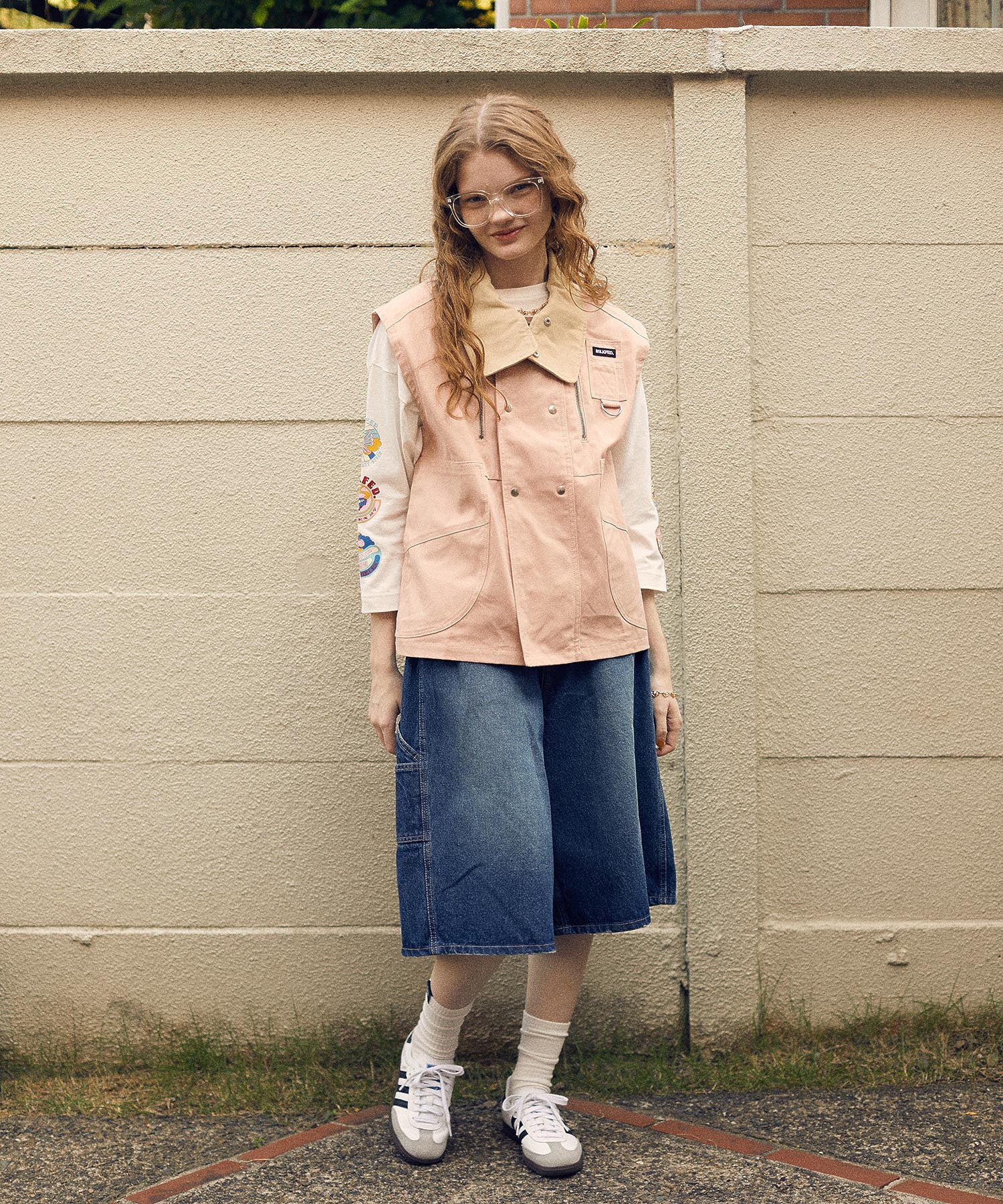 70S LOGO THREE QUARTER SLEEVE TOP