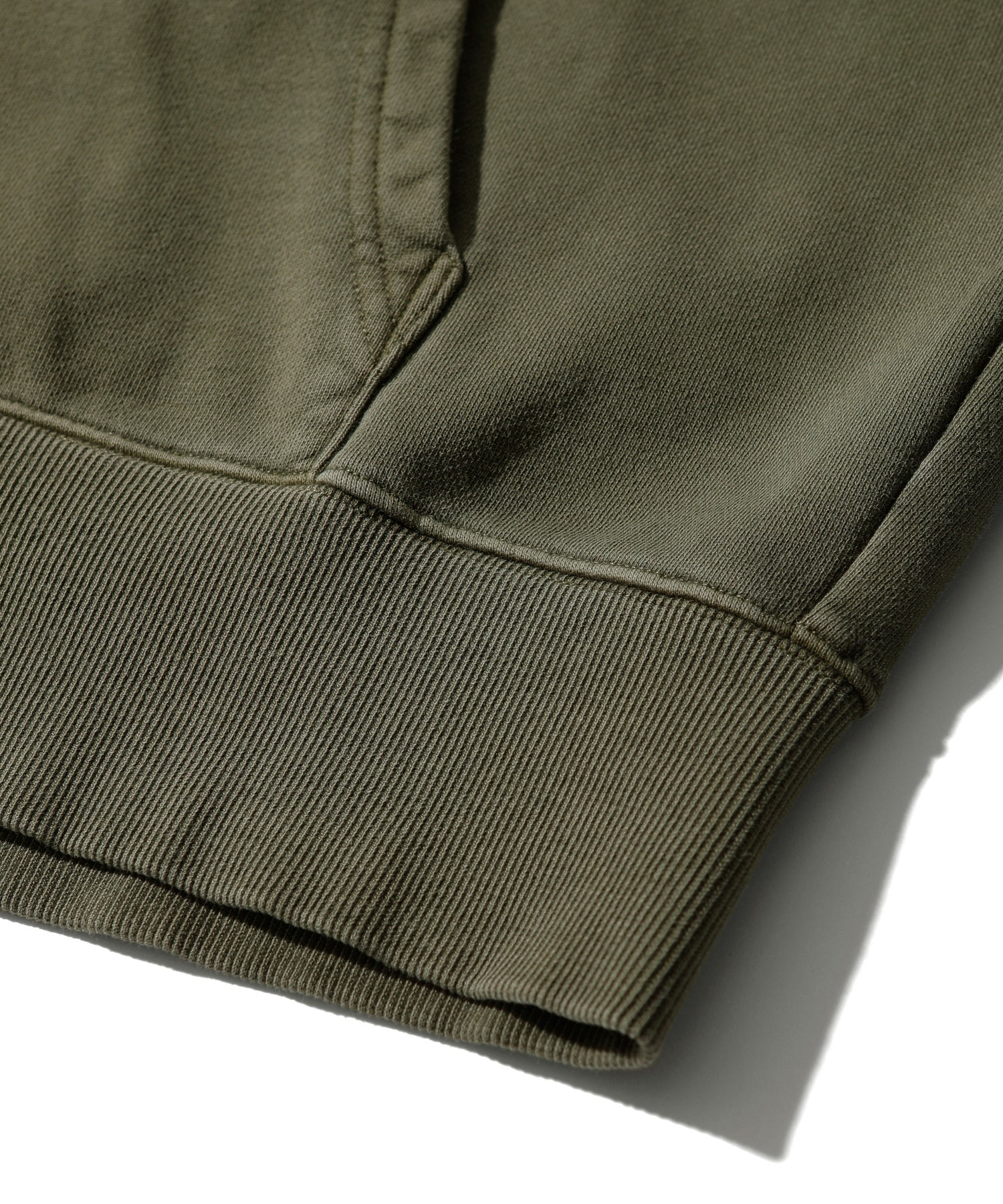 PIGMENT DYED FACE AND LOGO SQUARE PATCH ZIP UP SWEAT HOODIE