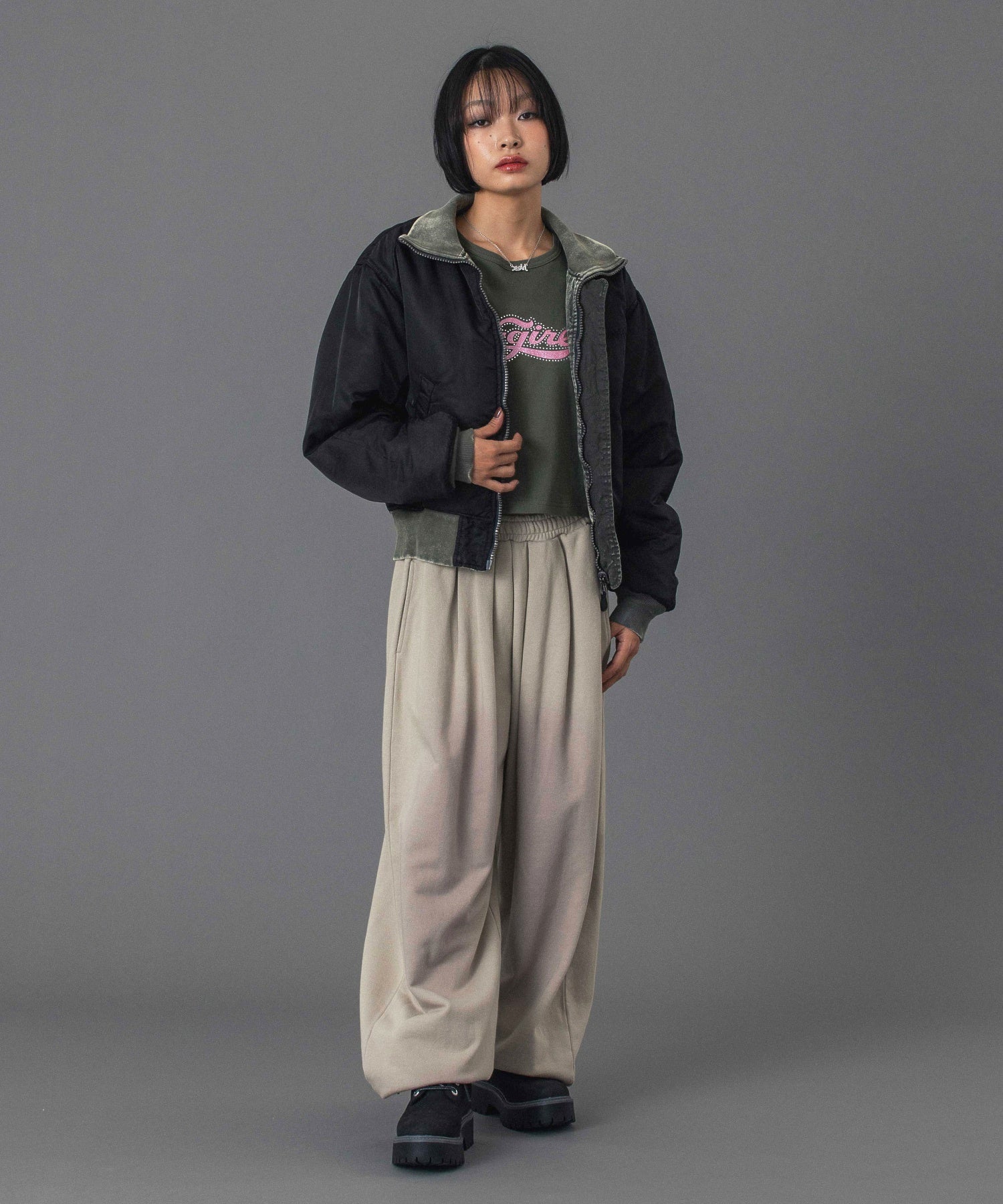 SPRAY PRINT BALLOON SWEAT PANTS