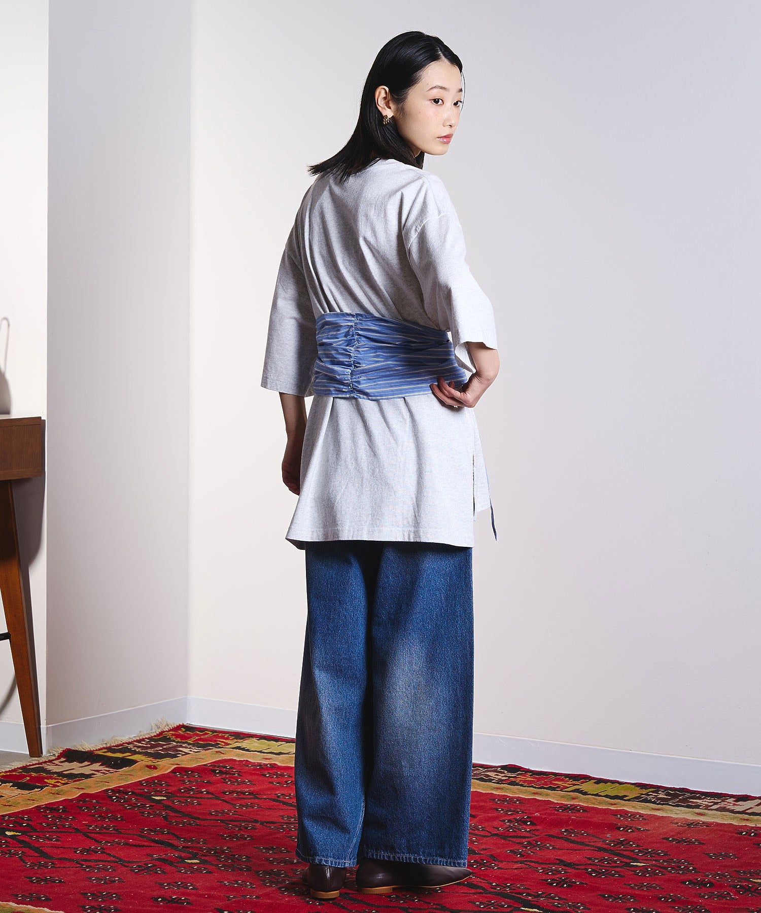 【Champion別注】ROSEBUD x champion LOGO EMBROIDERY BIG TEE