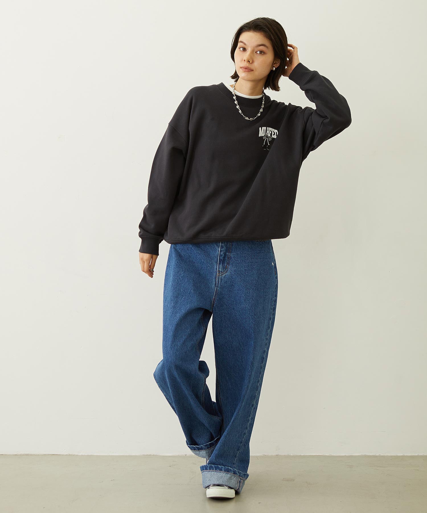 BOYFRIEND LOOSE DENIM PANTS