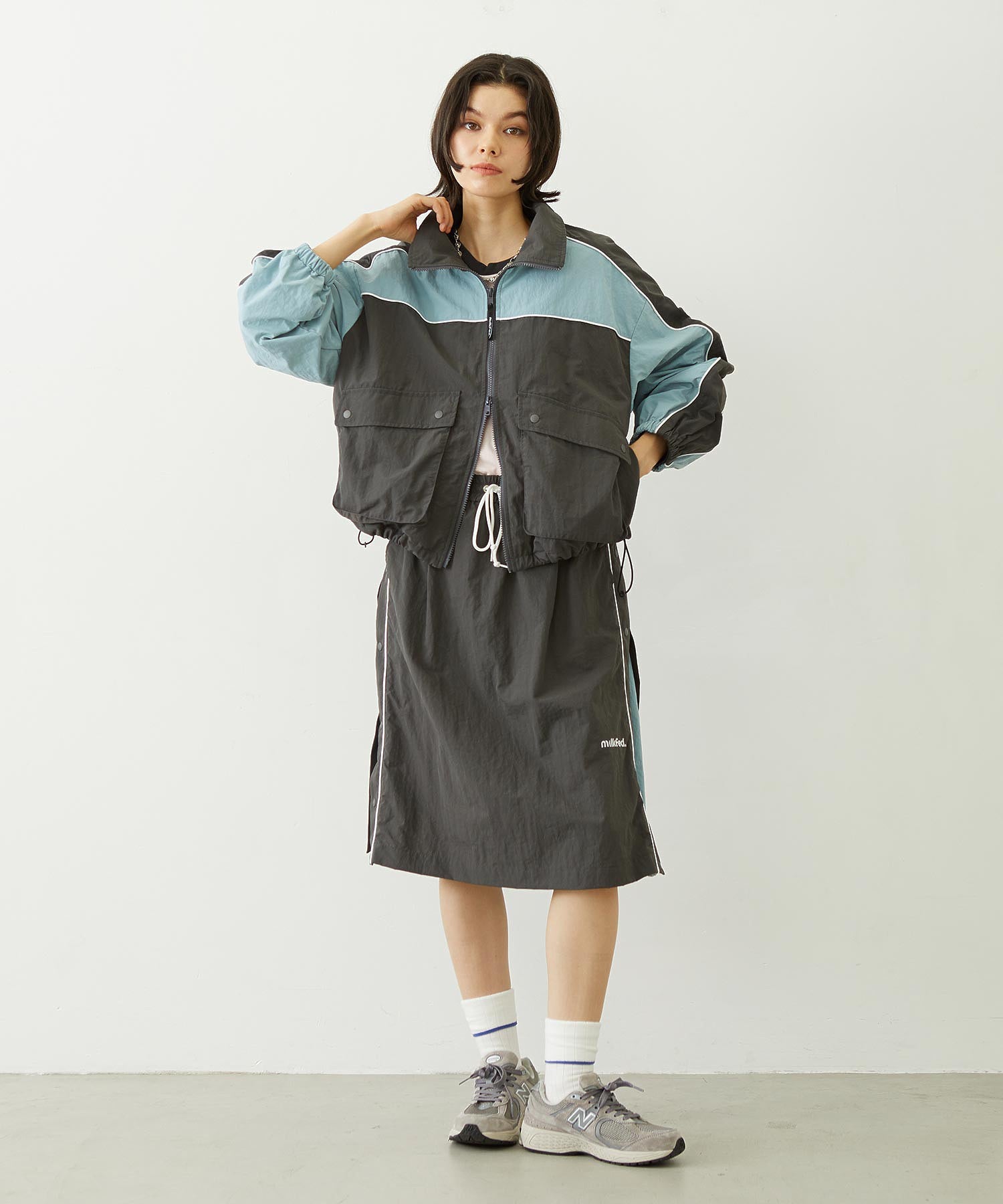 CUTOUT LOGO TRACK JACKET