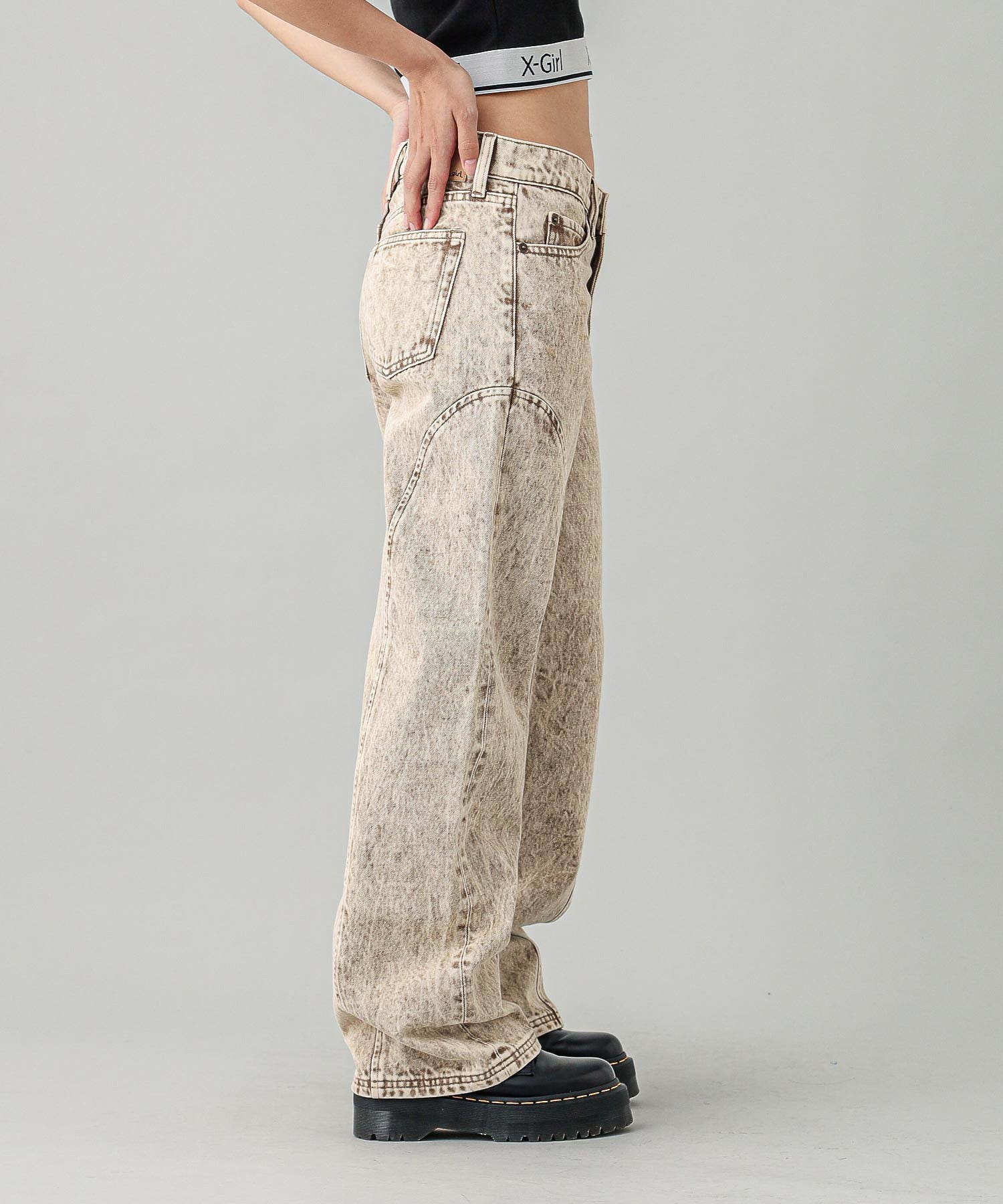 SEAM STRAIGHT LEG PANTS