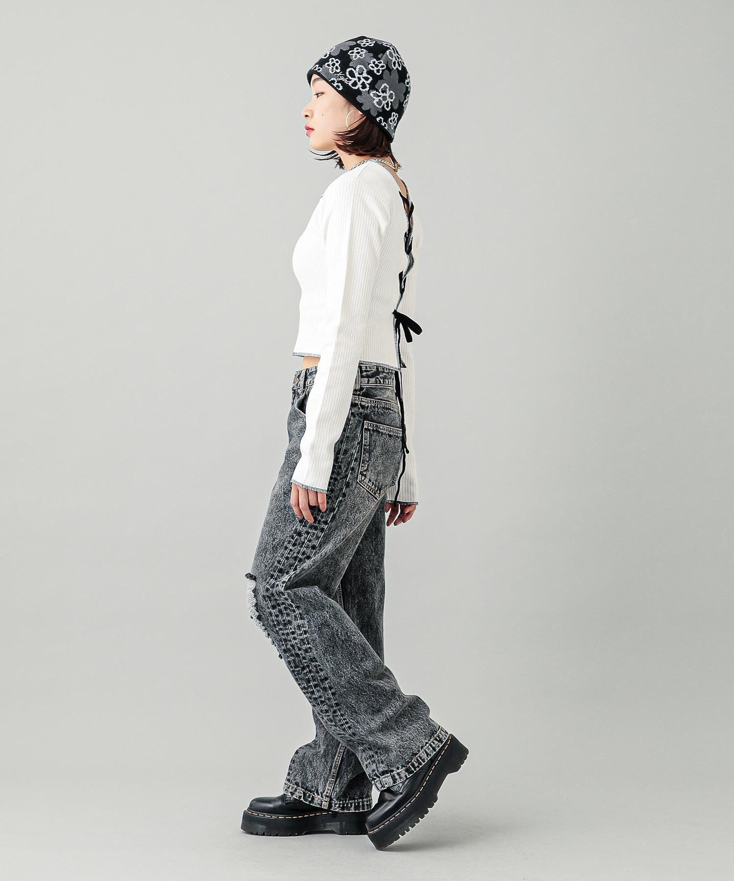 2WAY LACE UP TOP