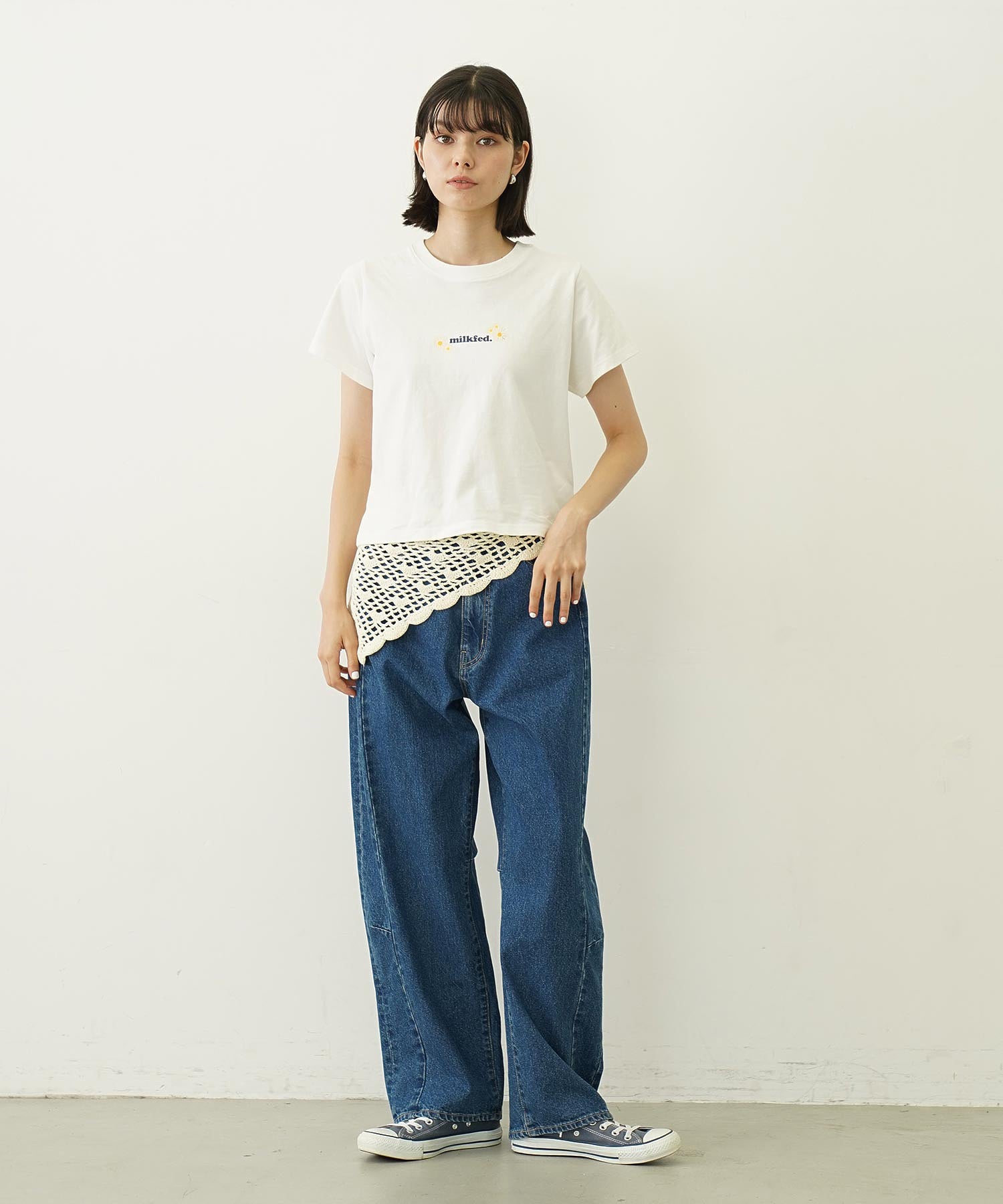 DAISY AND LOGO COMPACT S/S TEE