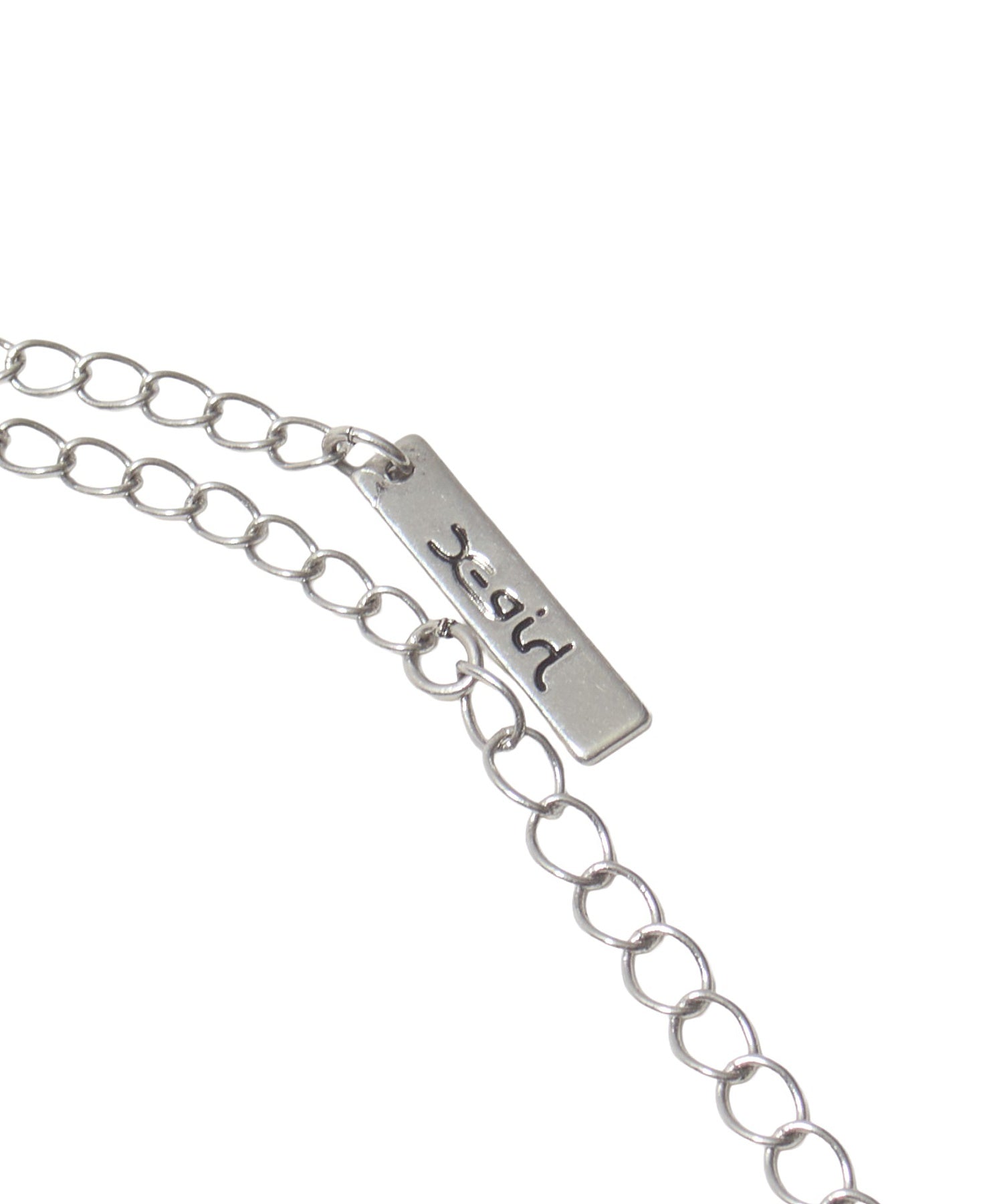 INSET LOGO PLATE NECKLACE