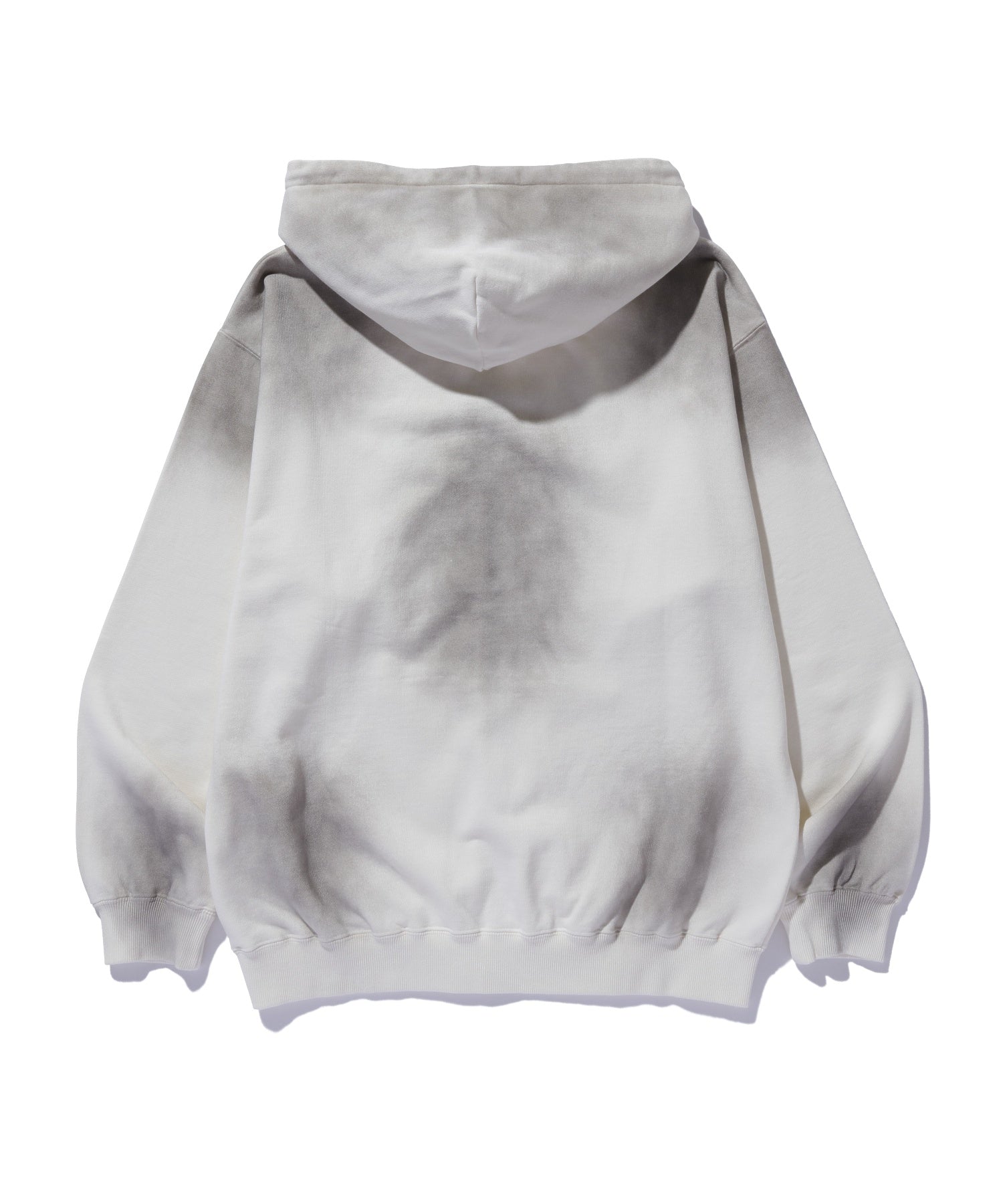 SPRAY DYED ZIP UP HOODED SWEATSHIRT
