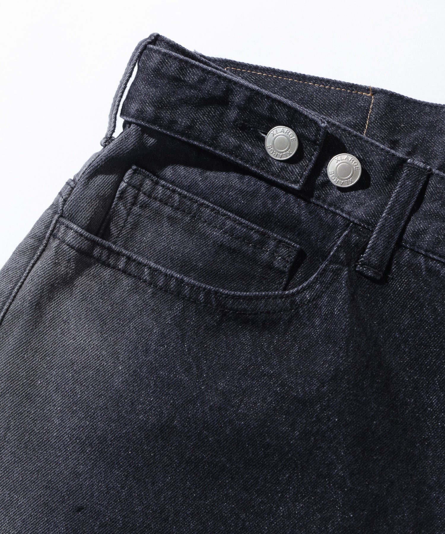 SIDE FADED BAGGY DENIM PANTS