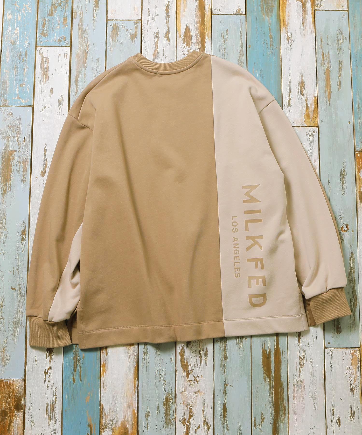 BICOLOR SWEAT TOP MILKFED.