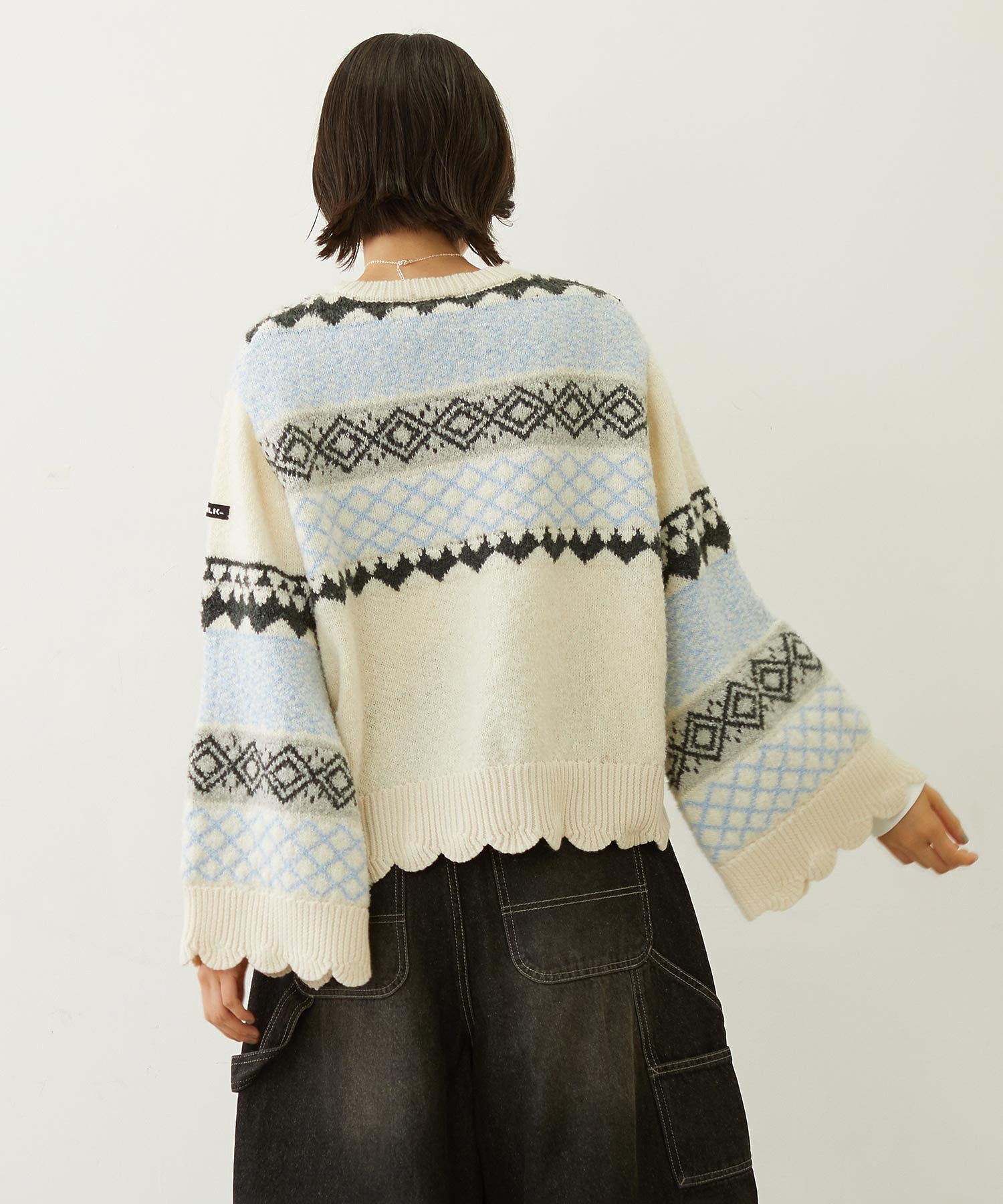 PATTERNED KNIT TUNIC