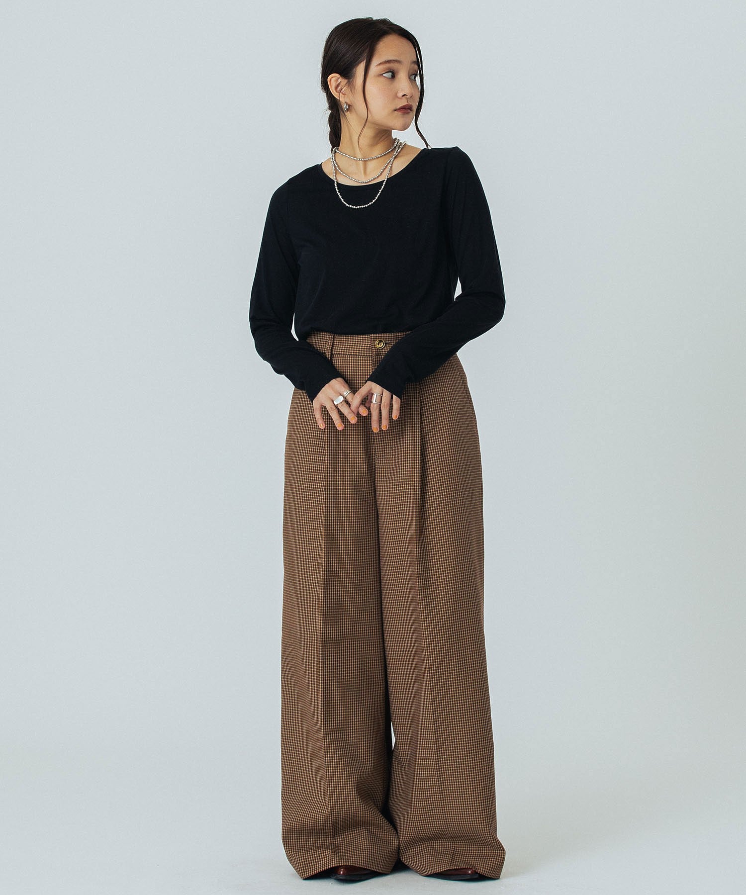 model:161cm 着用サイズ:M