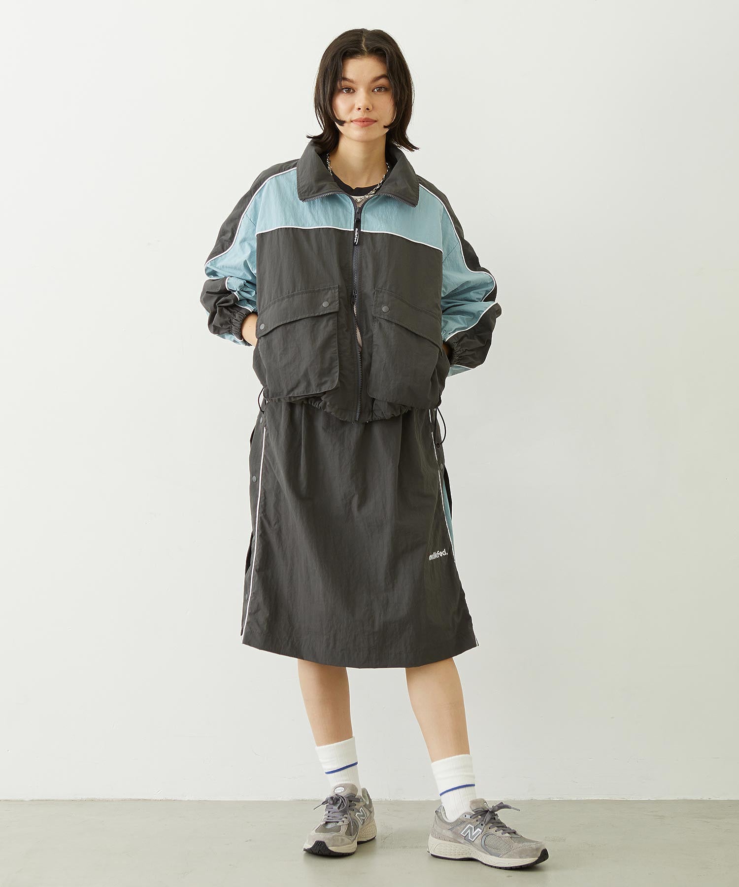 CUTOUT LOGO TRACK JACKET