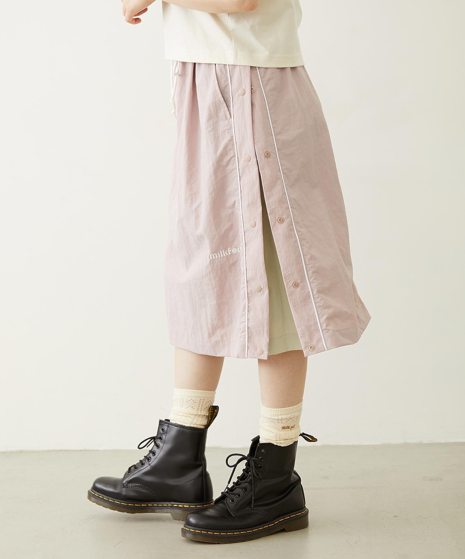 CUTOUT LOGO TRACK SKIRT