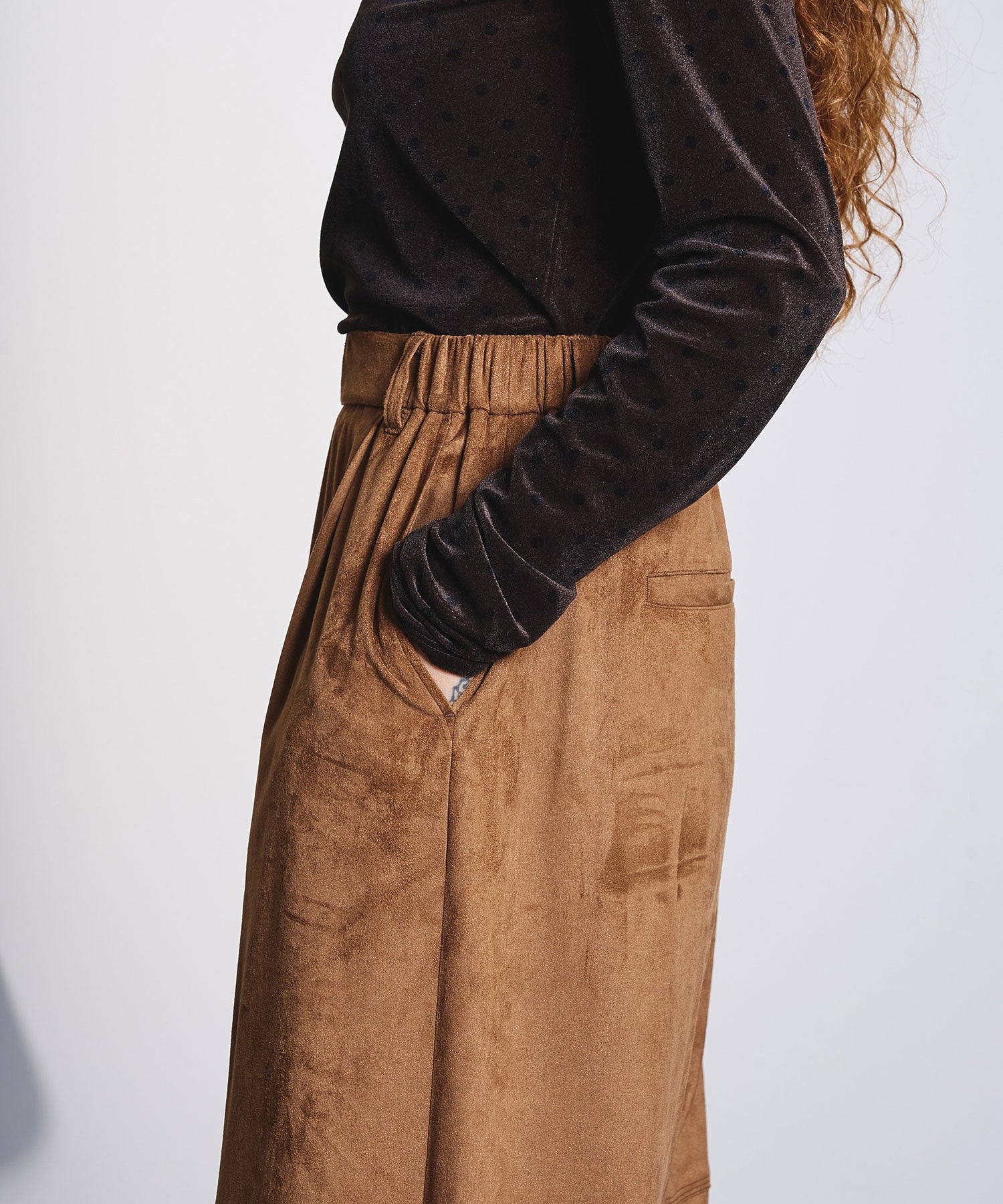 FAUX SUEDE PANTS