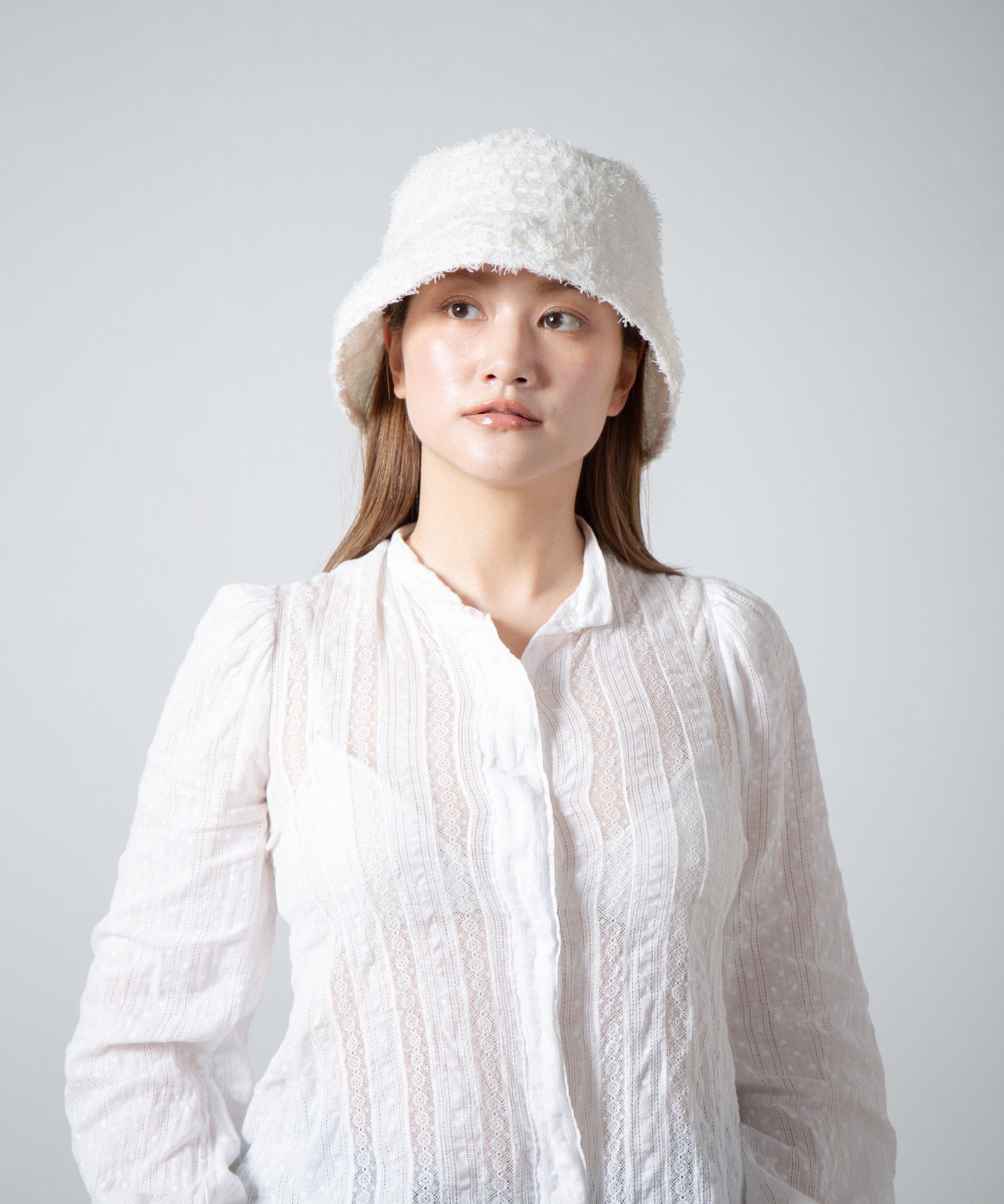 【Racal】Sheer Shaggy Tulip Hat