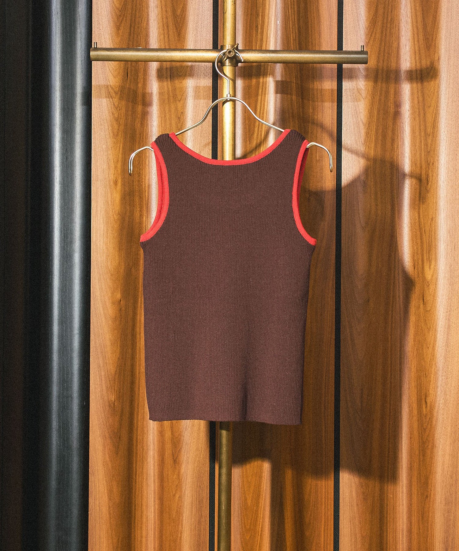 KNITTED RIB TANK TOP