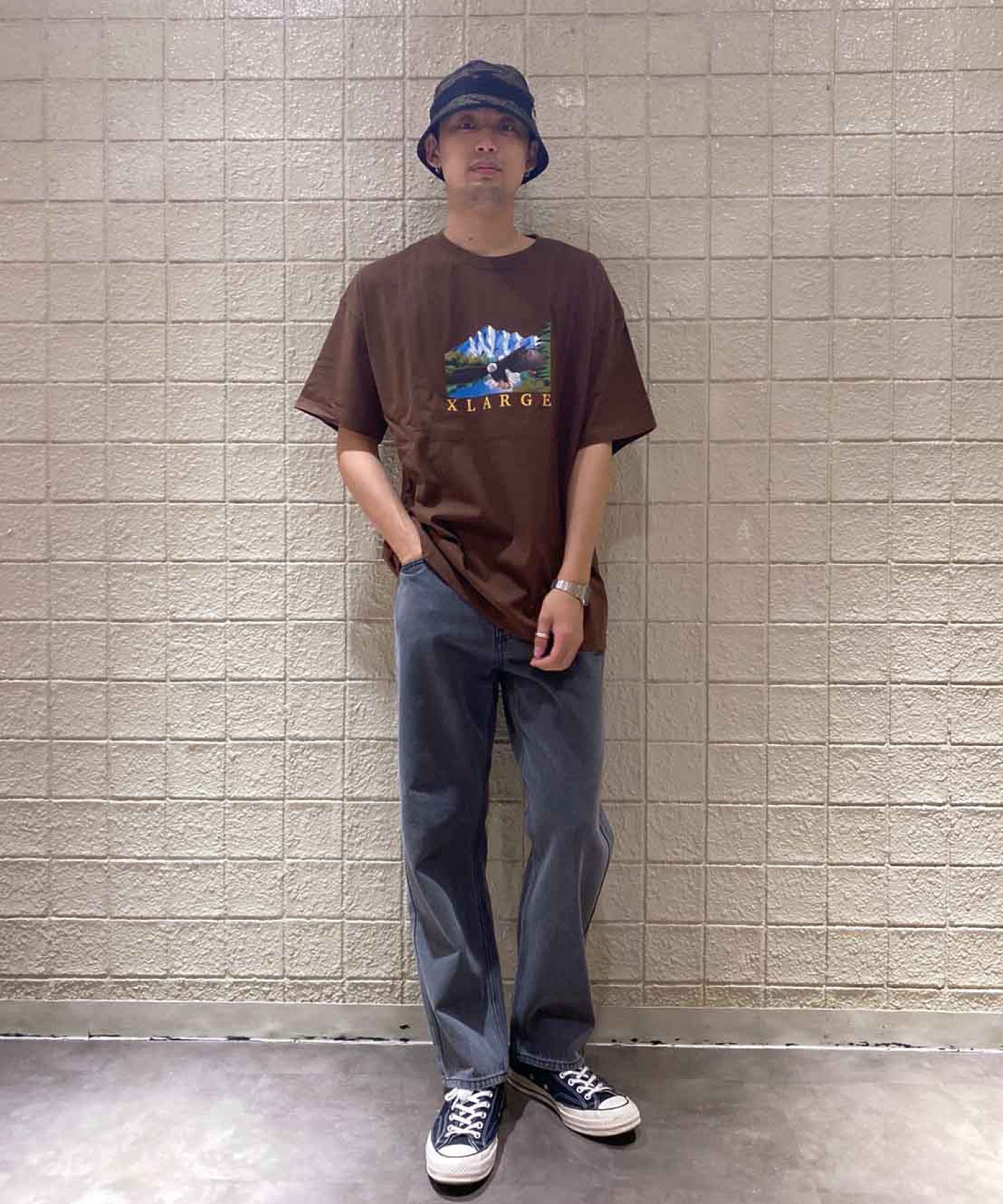 STAFF 身長:180cm /着用サイズ：TOPS：XLサイズ
