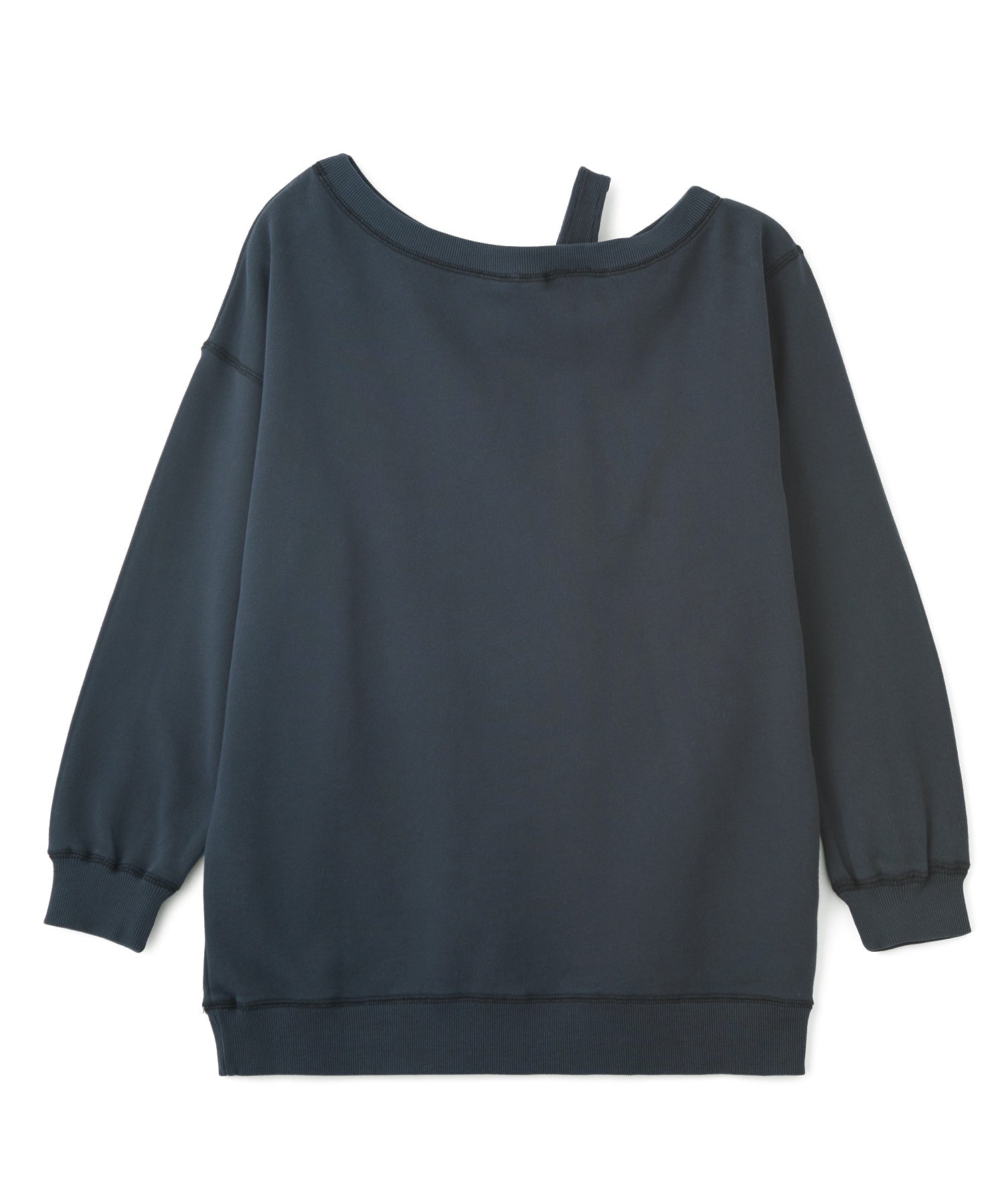 SCRIPT LOGO OFF SHOULDER SWEATSHIRT
