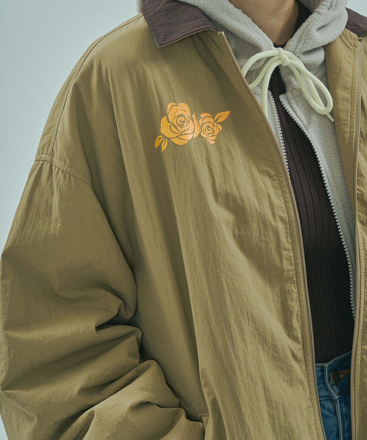 UMBRO × ROSE BUD/NYLON PUFFER JACKET