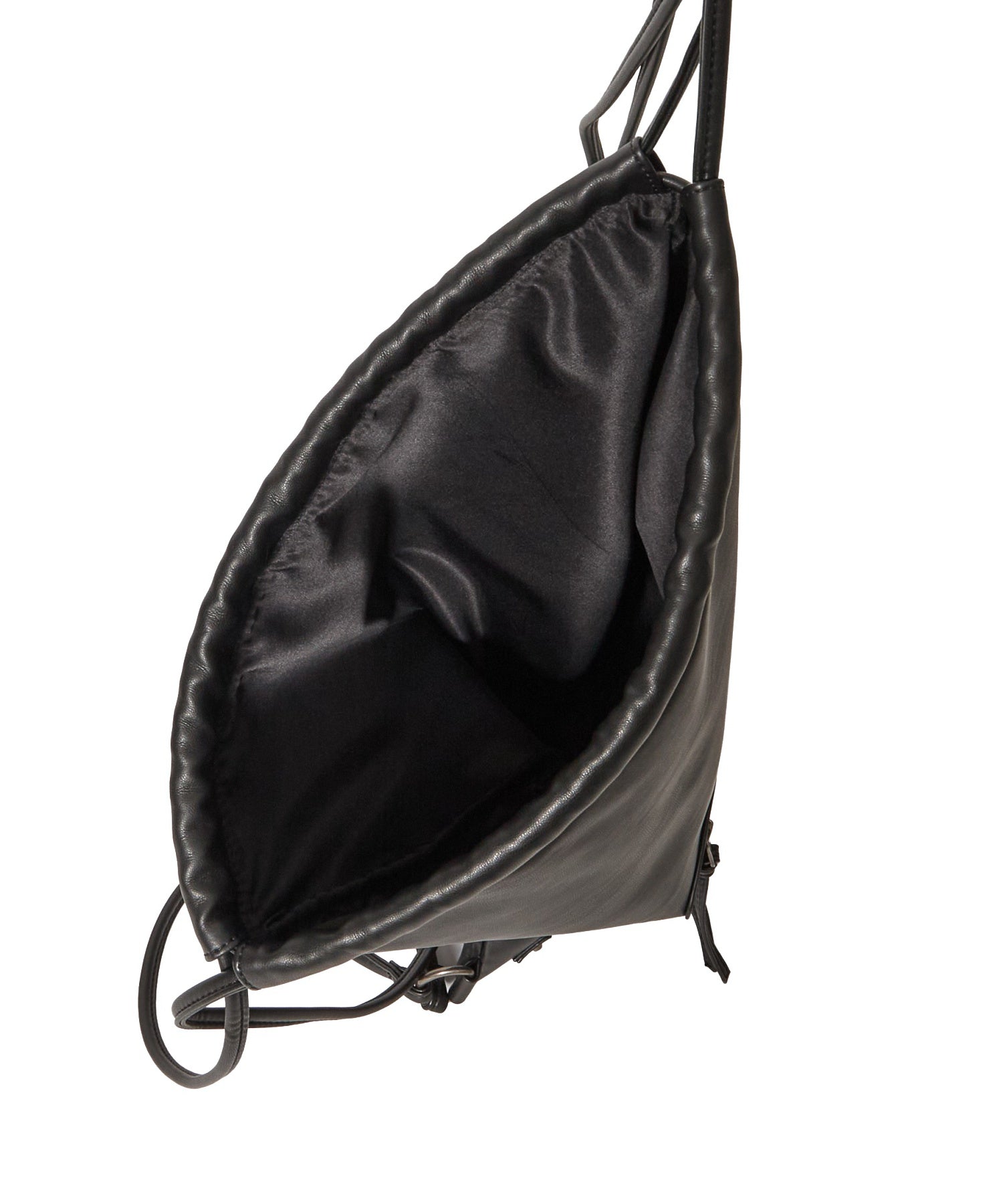 FAUX LEATHER UTILITY KNAPSACK
