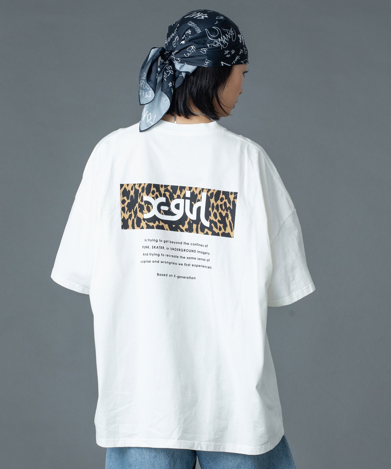 LEOPARD BOX LOGO S/S BIG TEE DRESS