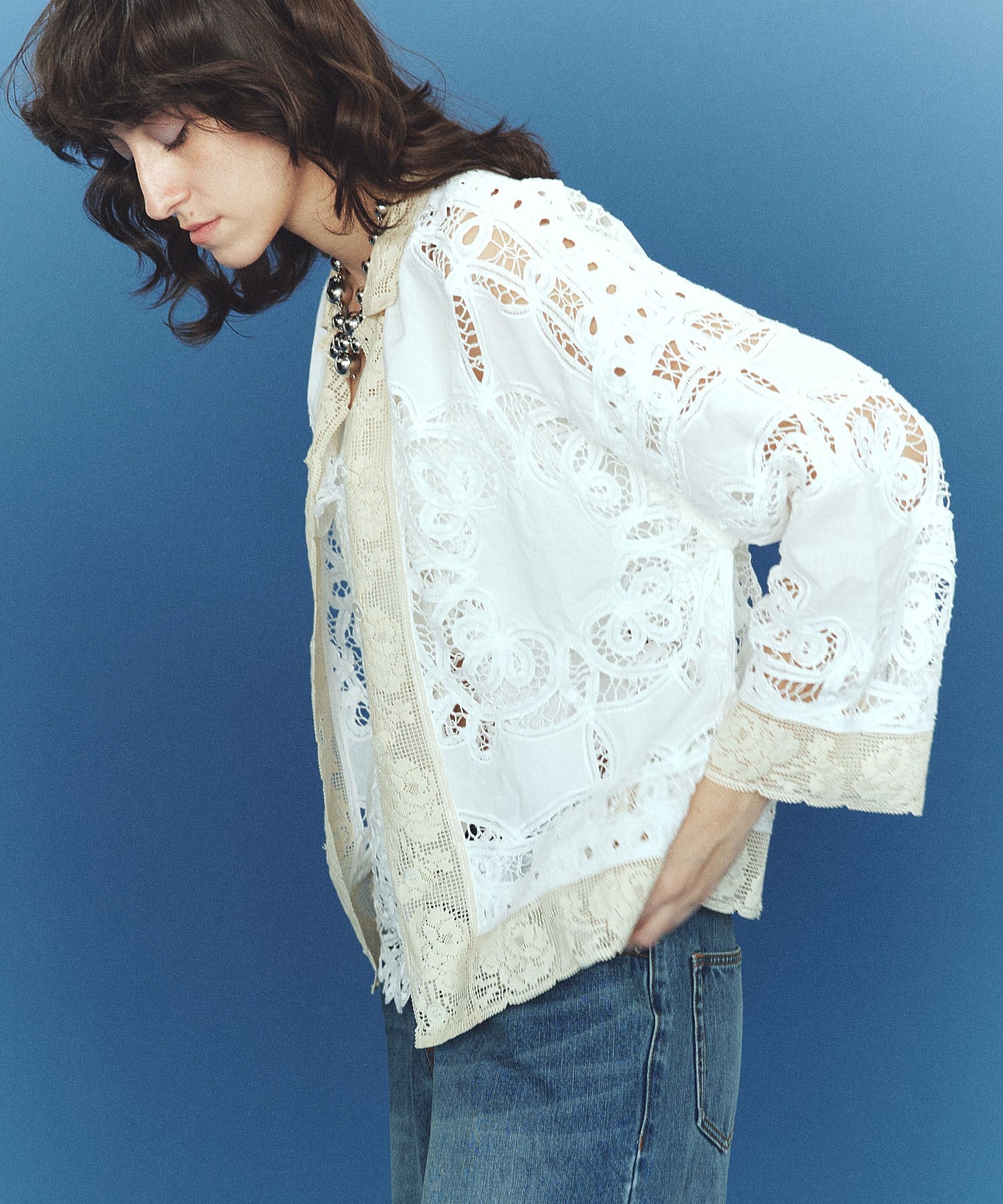 mag.by c/BATTEN LACE SHIRT