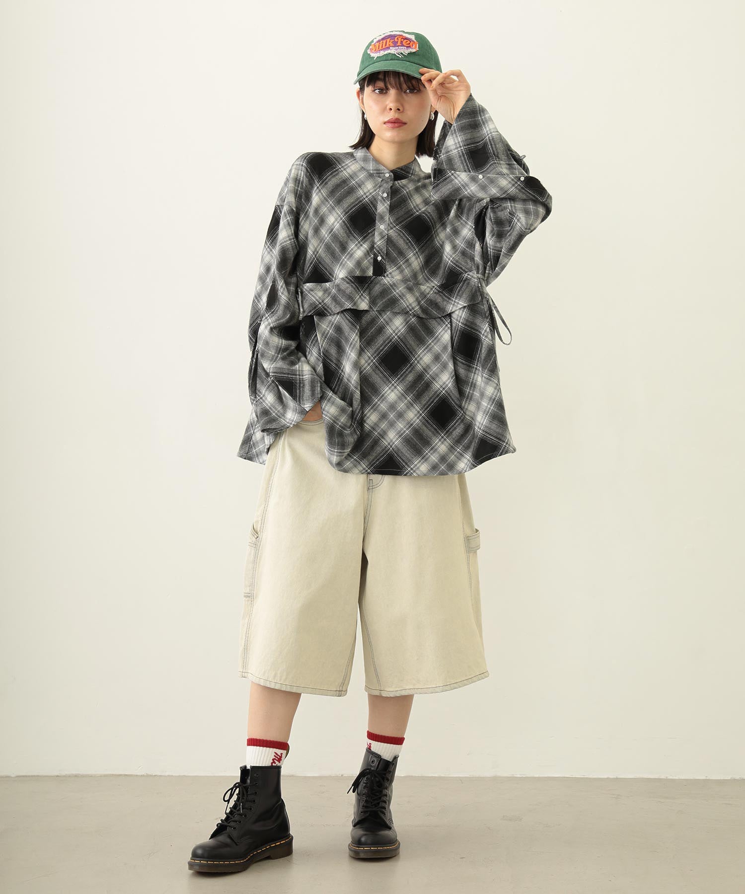 FRAYED LOGO PATCH CAP