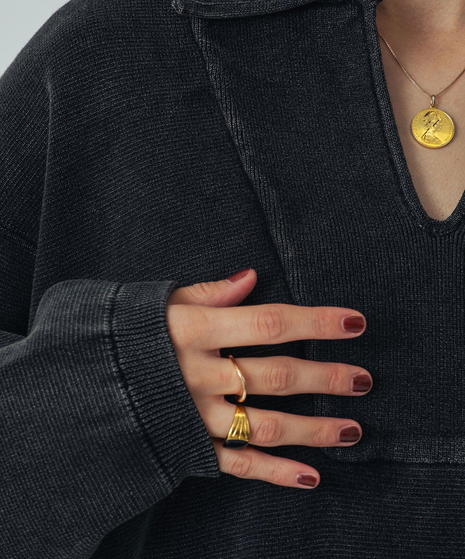 PIGMENT DYED KNIT TOP