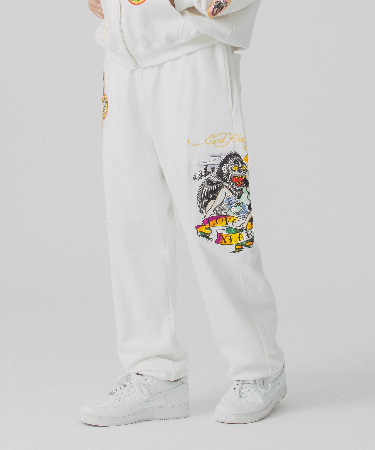 XLARGE×ED HARDY SWEAT PANTS