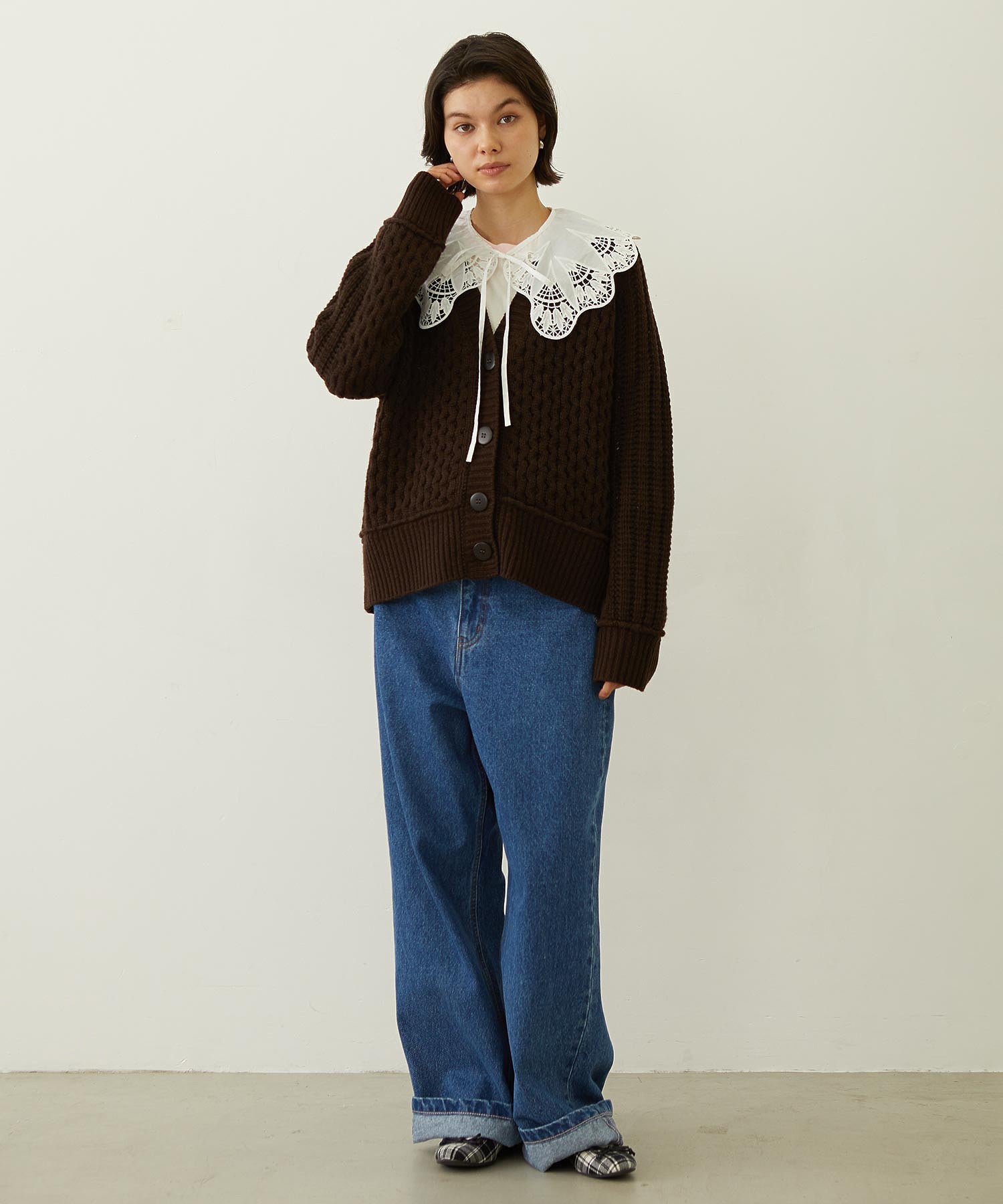 CABLE KNIT CARDIGAN