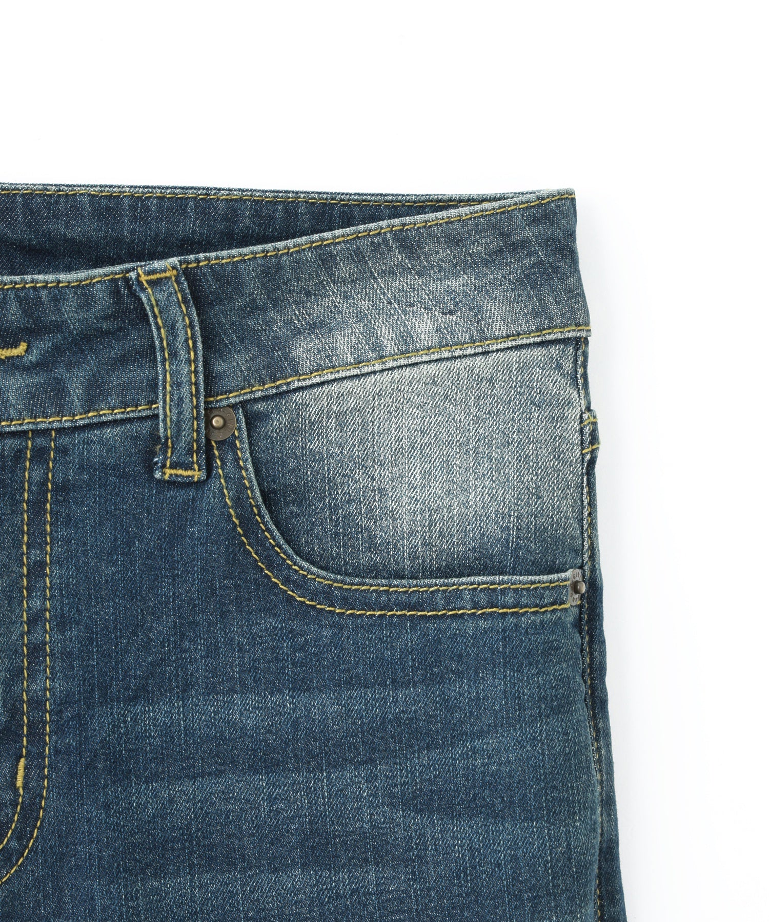 BUTTERFLY POCKET SKINNY DENIM PANTS