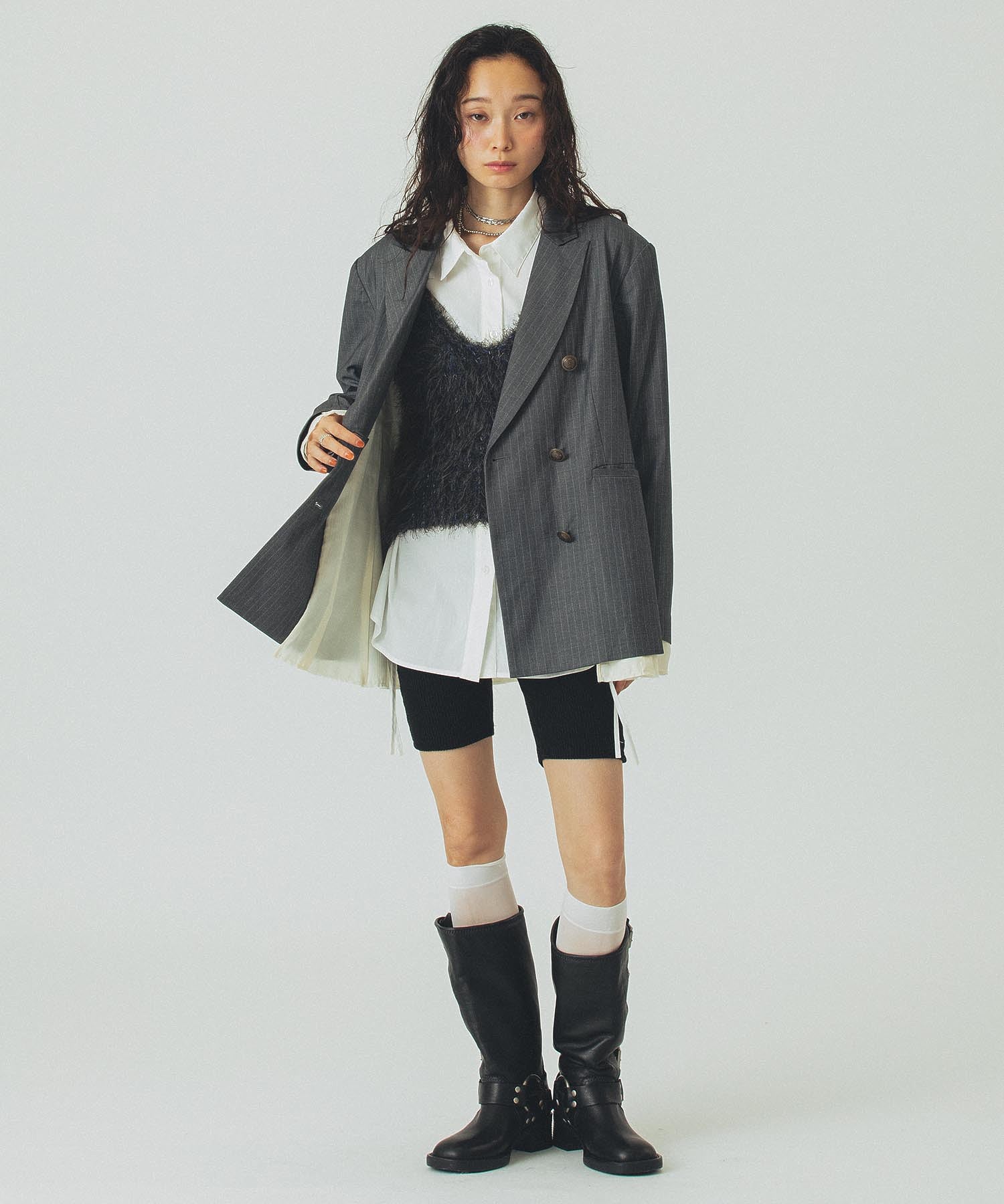 model:161cm 着用サイズ:S