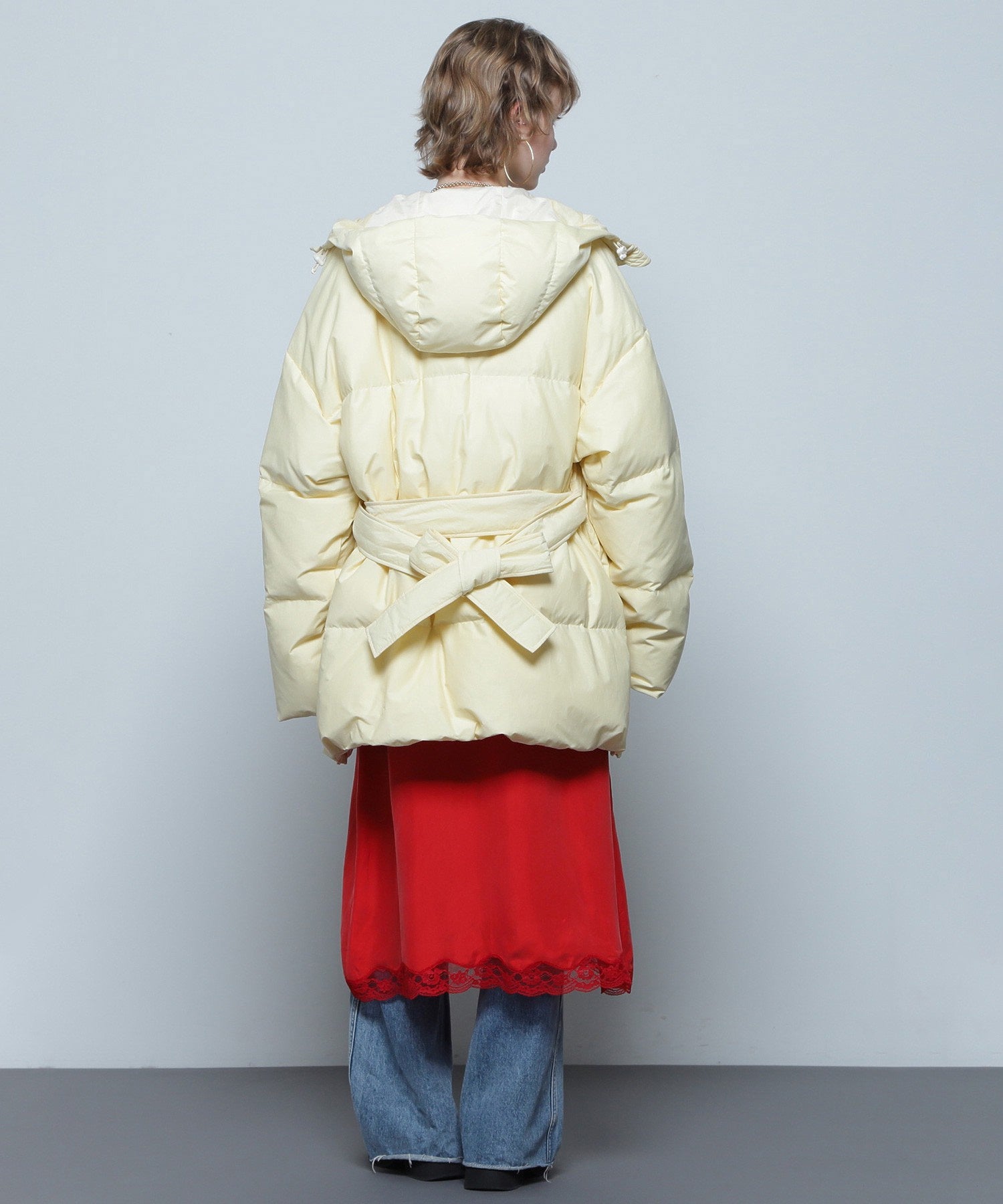 【イエローROSE BUD限定カラー】F/CE./RECYCLED DOWN HOOD BLOUSON