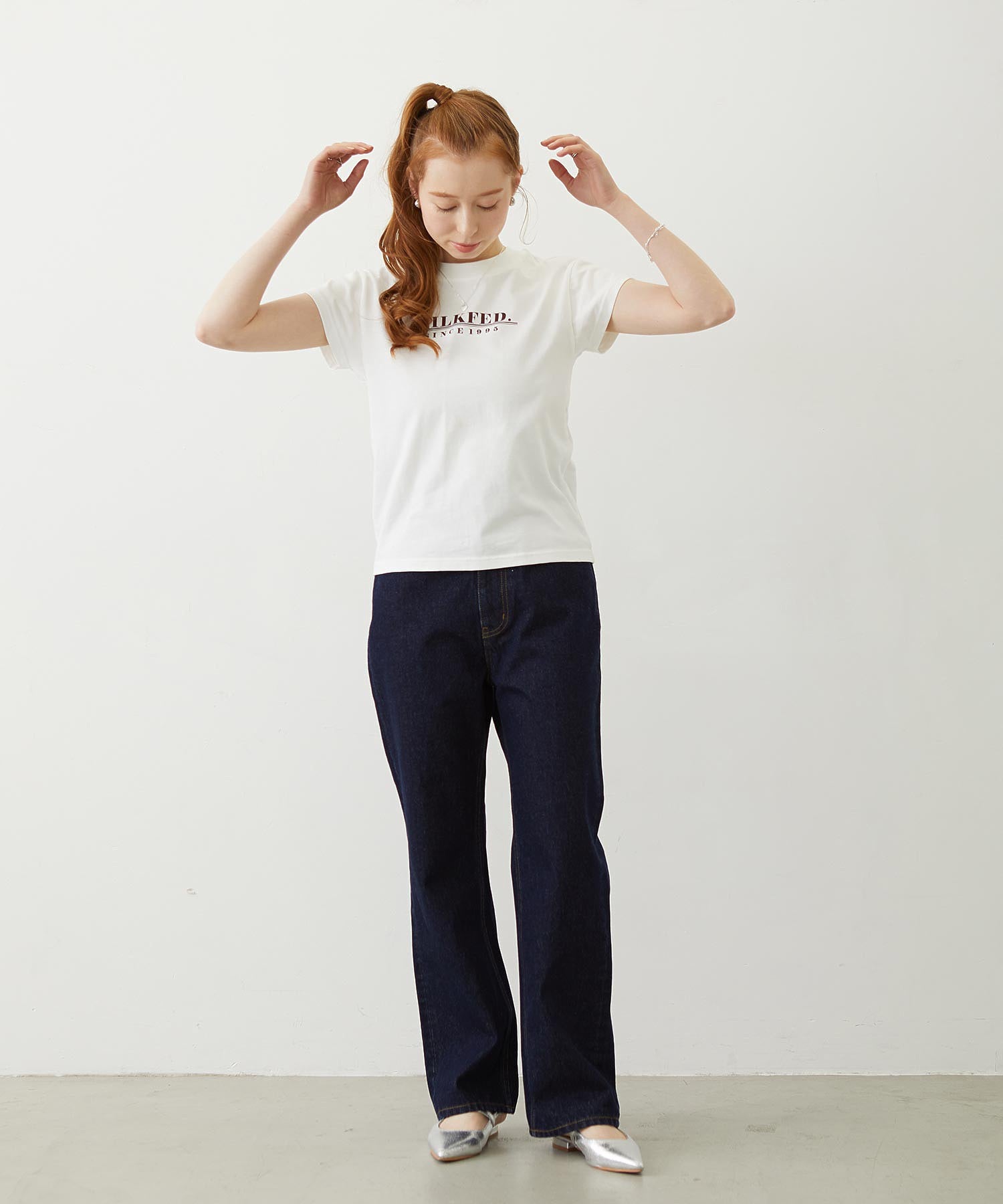 LINE LOGO FRENCH SLEEVE TOP