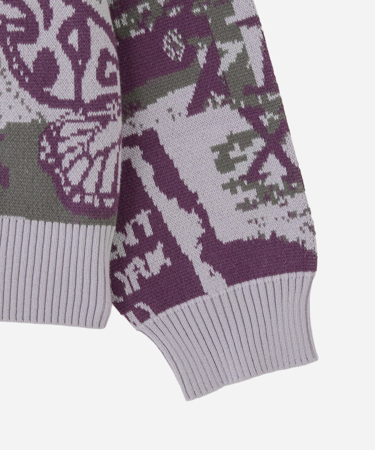 COLLAGE GRAPHIC JACQUARD KNIT CARDIGAN