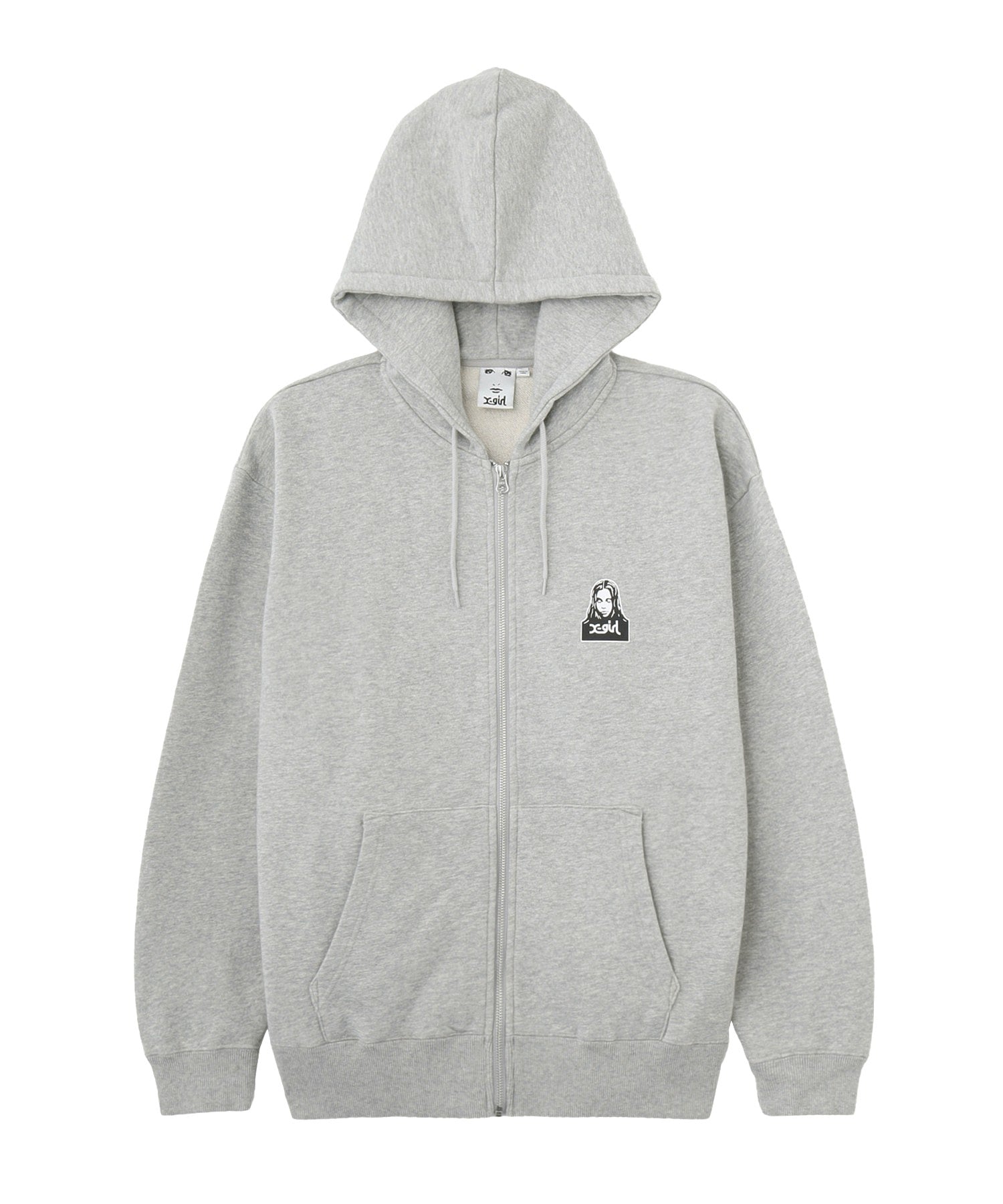 FACE AND WORDS ZIP UP SWEAT HOODIE